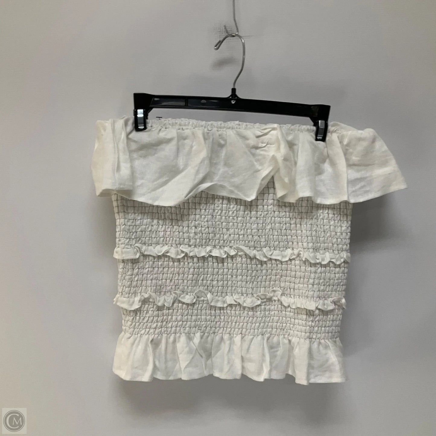 Top Sleeveless By Reformation In White, Size: Xl