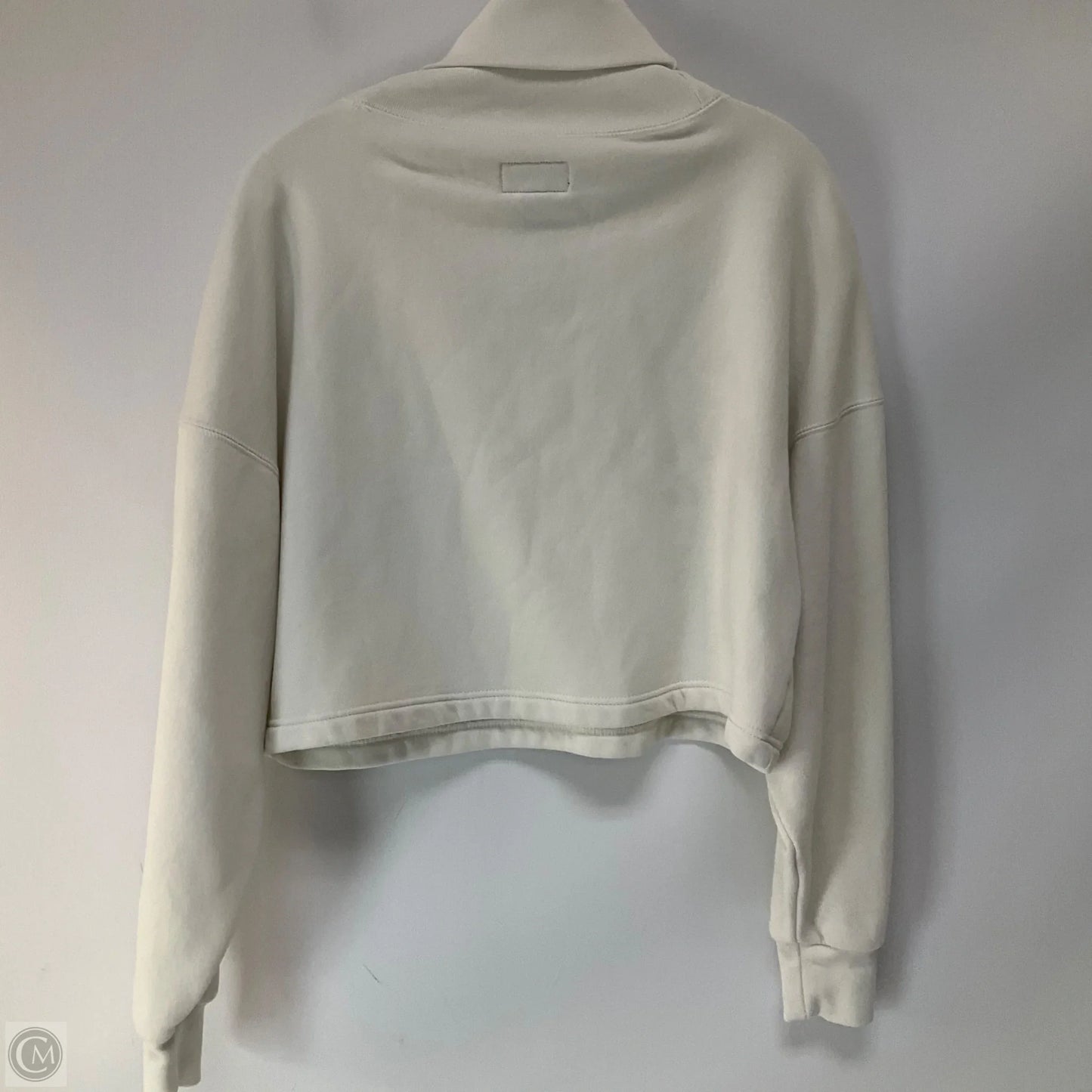 Athletic Sweatshirt Collar By Converse In White, Size: S