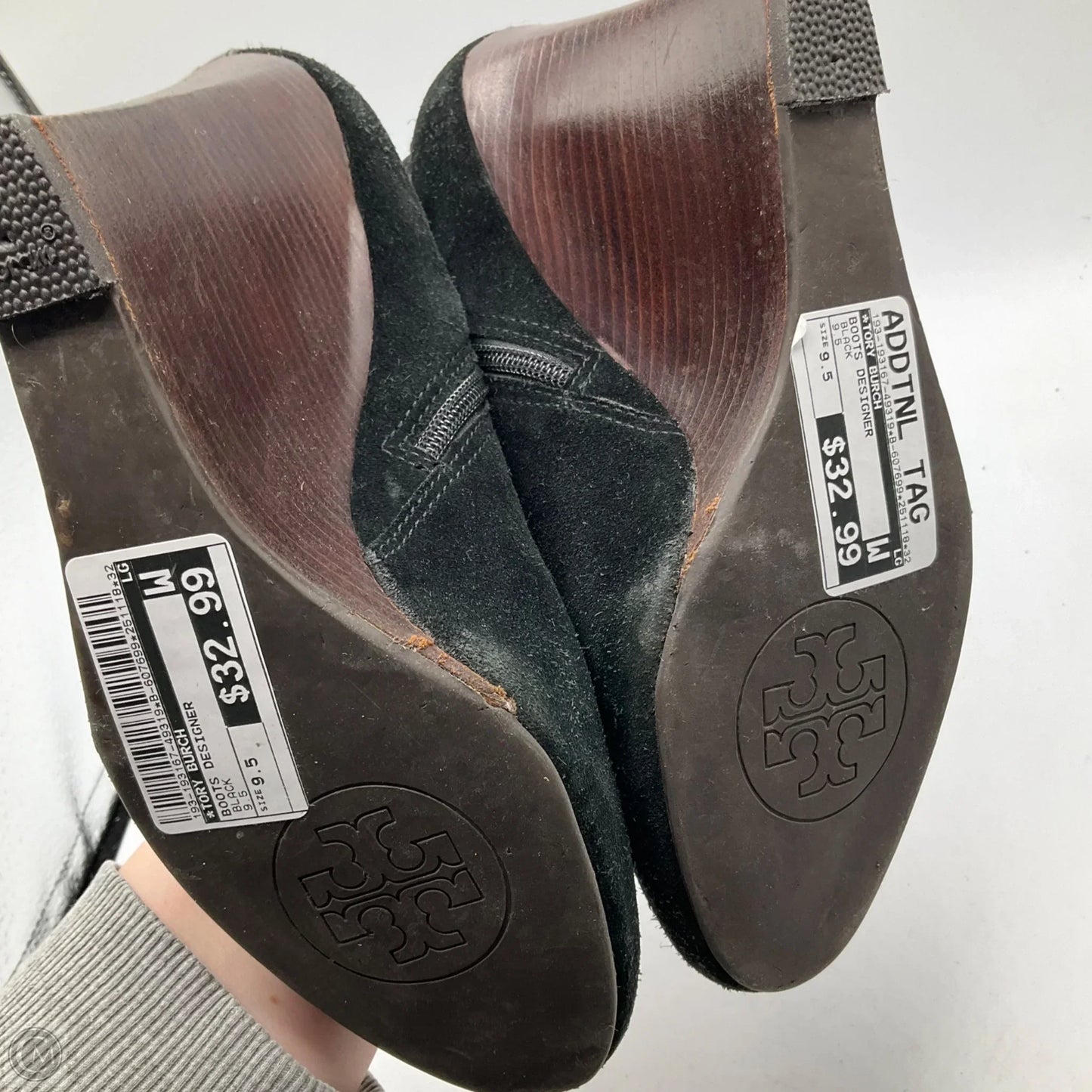 Boots Designer By Tory Burch In Black, Size: 9.5