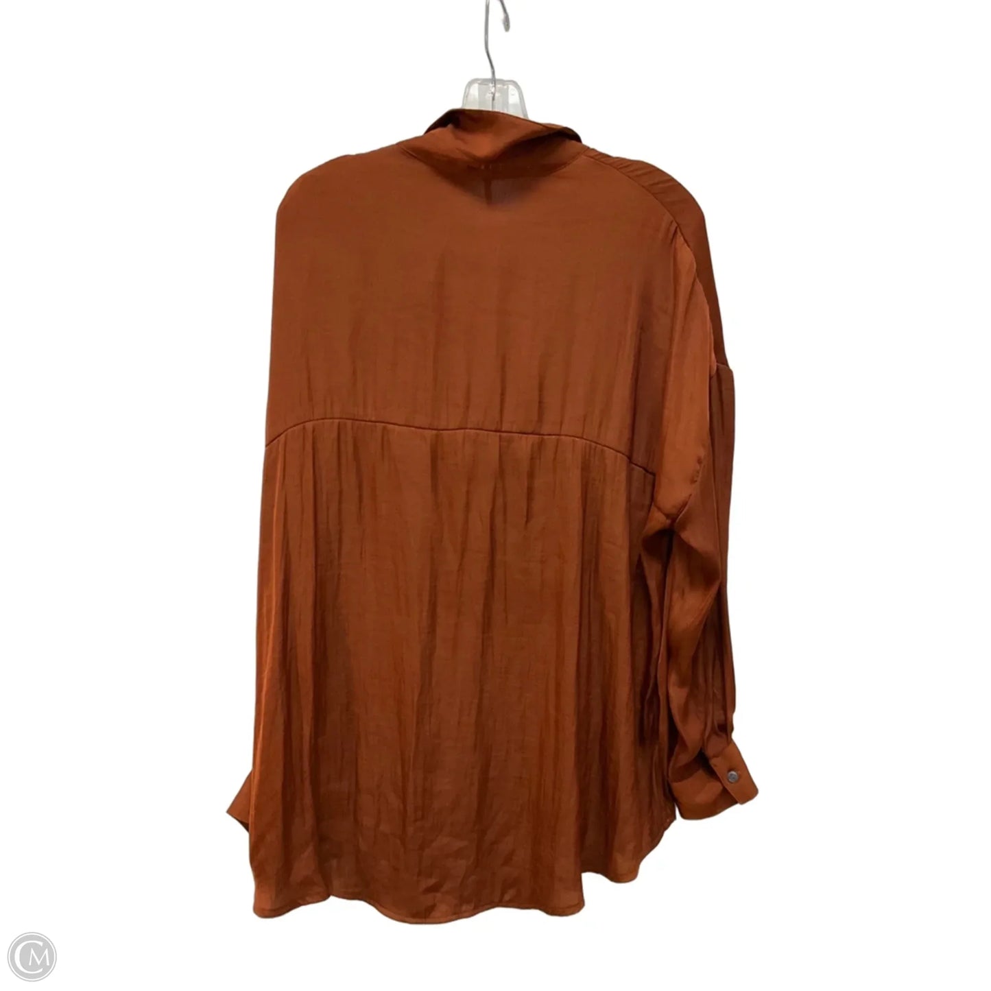 Top Long Sleeve By Free People In Brown, Size: M