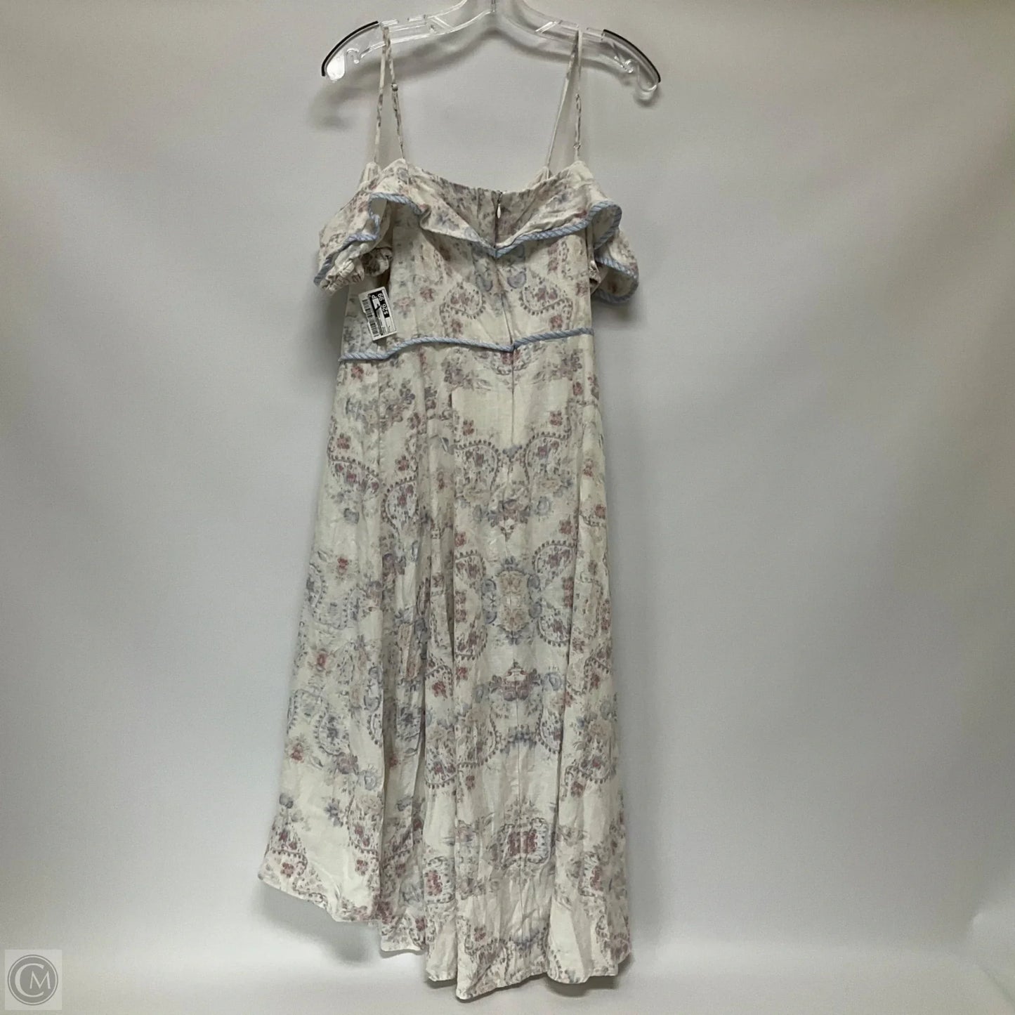 Dress Party Midi By Bcbgmaxazria In White, Size: L
