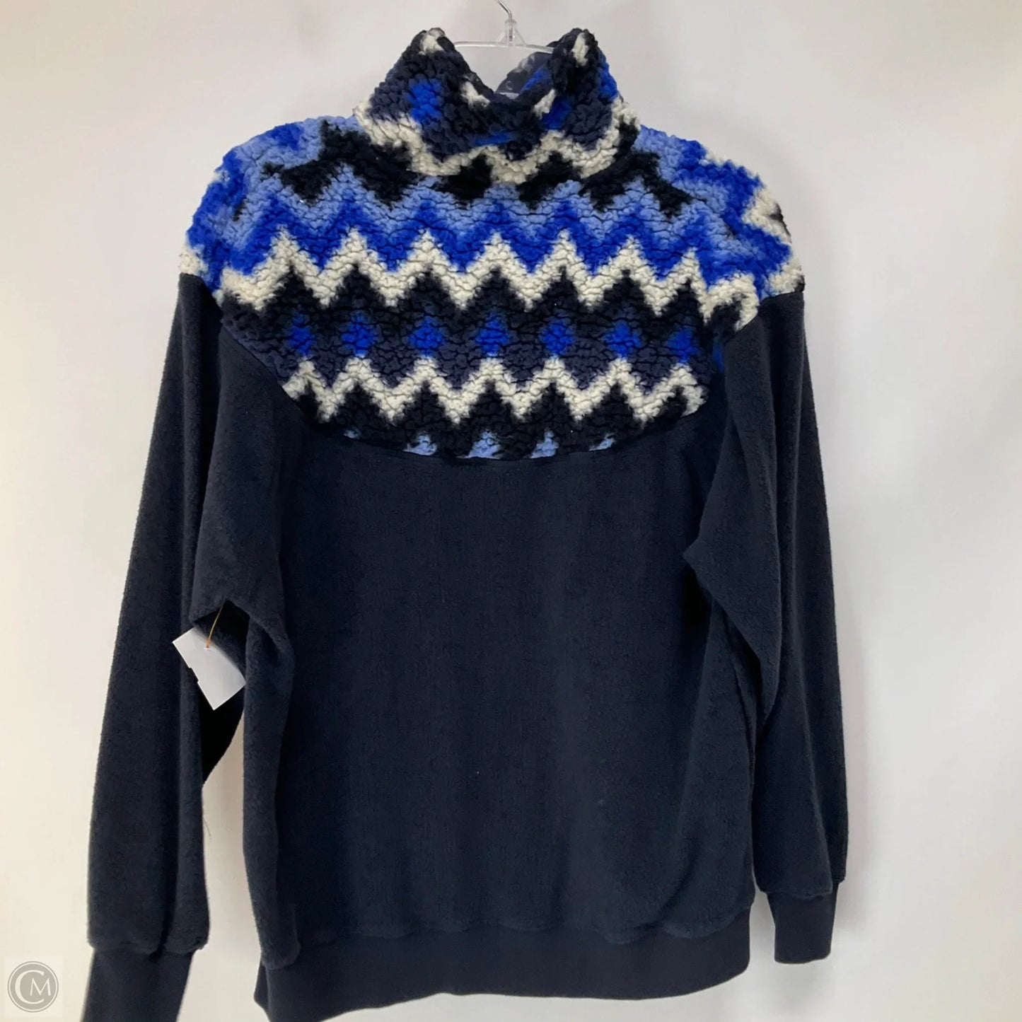 Sweatshirt Collar By Aerie In Blue & White, Size: Xxs