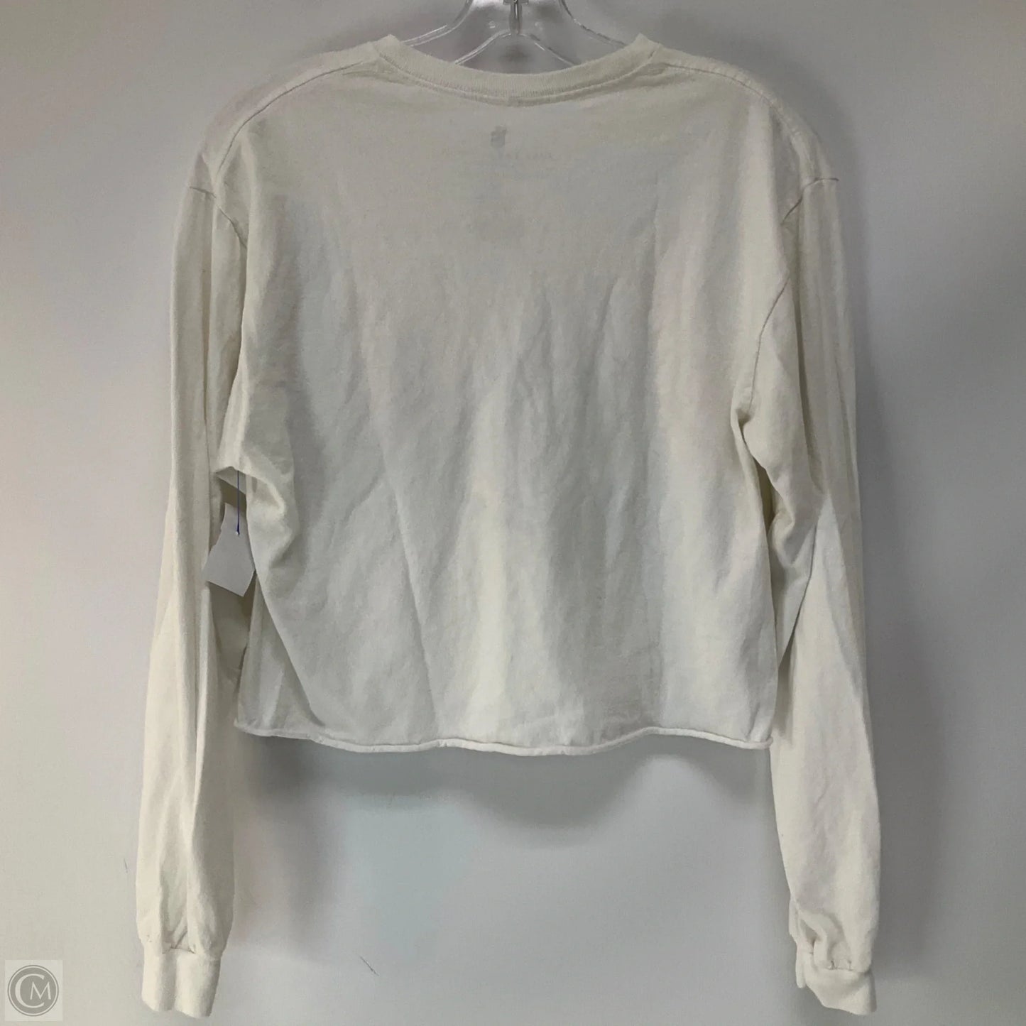 Athletic Top Long Sleeve Crewneck By Junk Food In White, Size: M