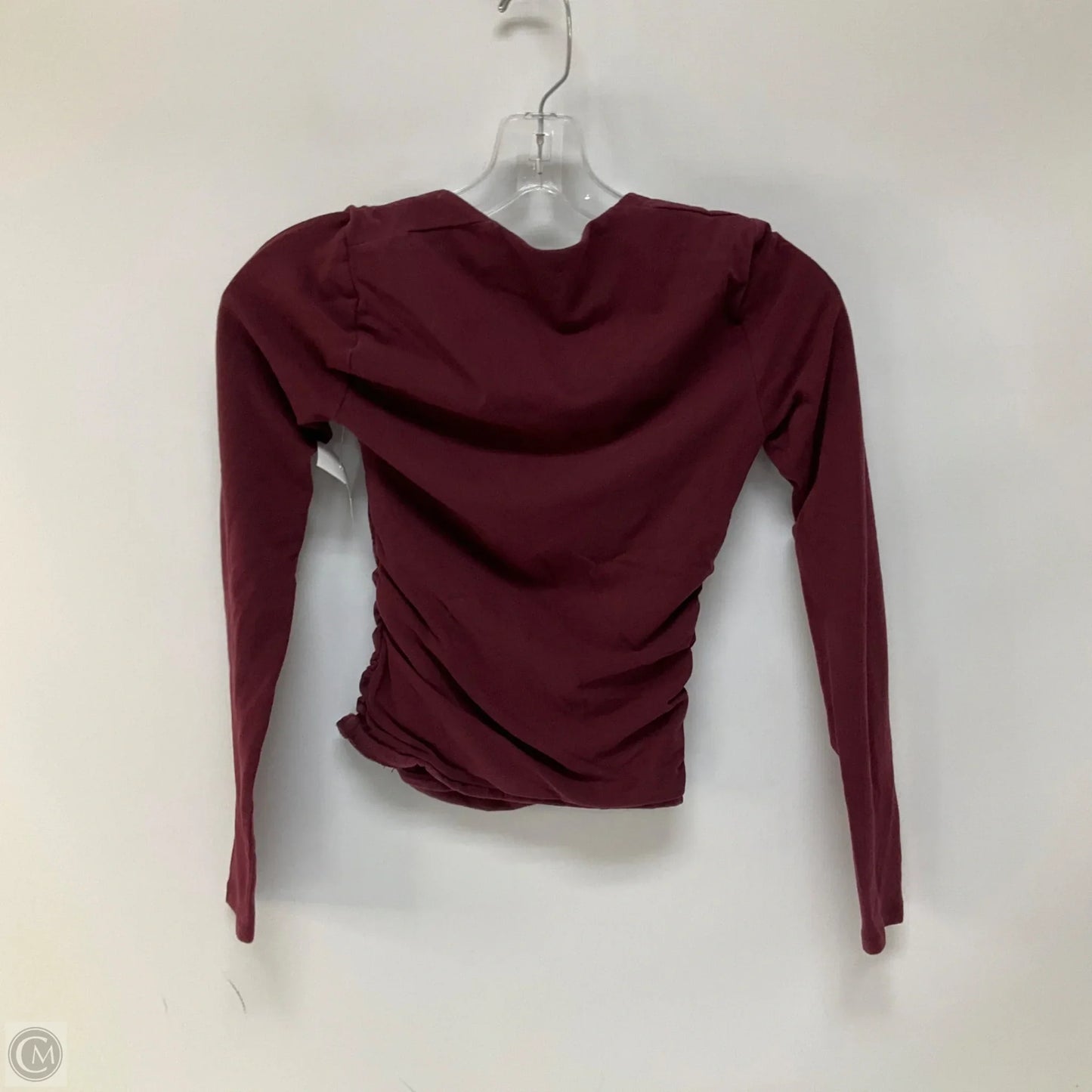 Top Long Sleeve By Abercrombie And Fitch In Red, Size: Xs