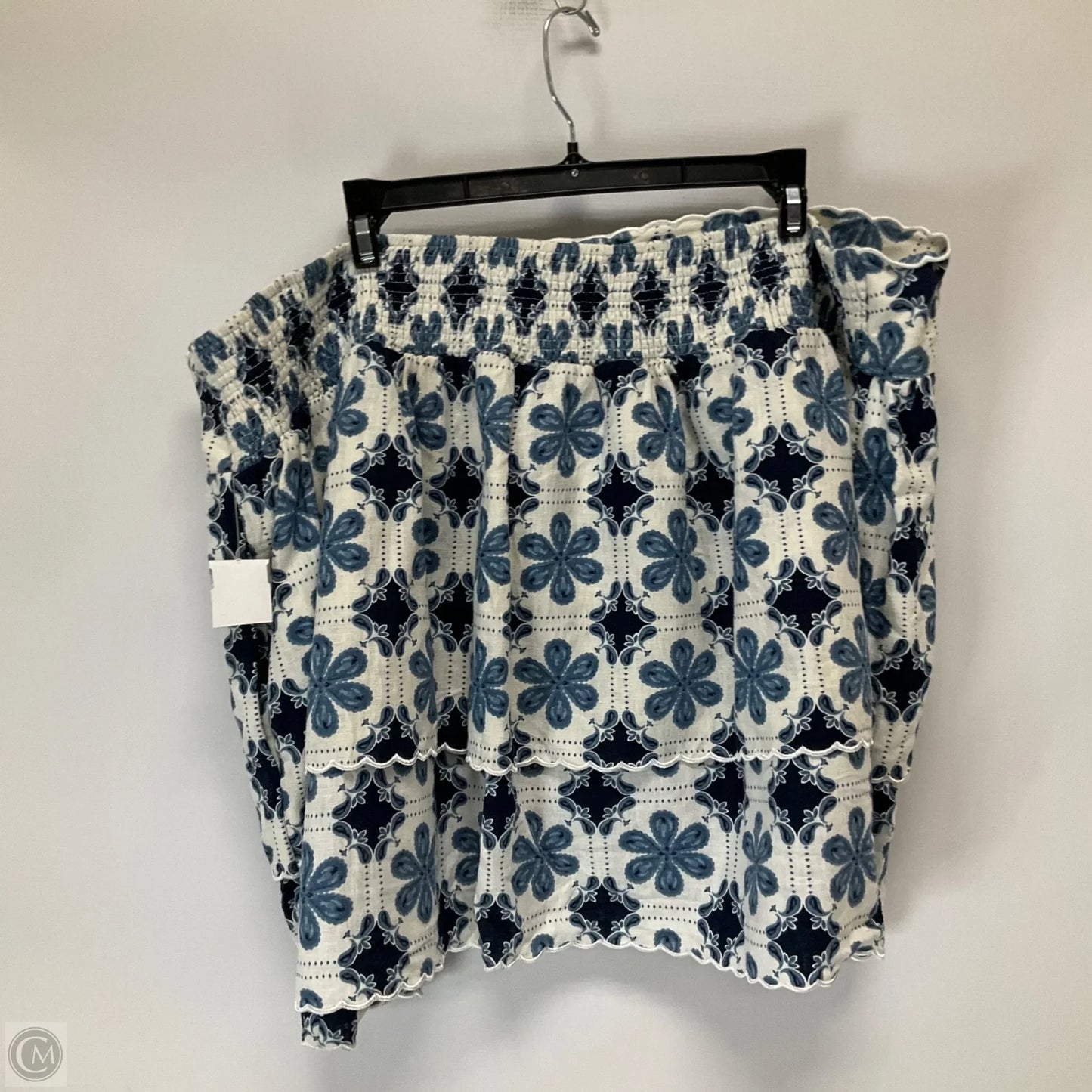 Skirt Set 2pc By Target-designer In Blue & White, Size: 2x