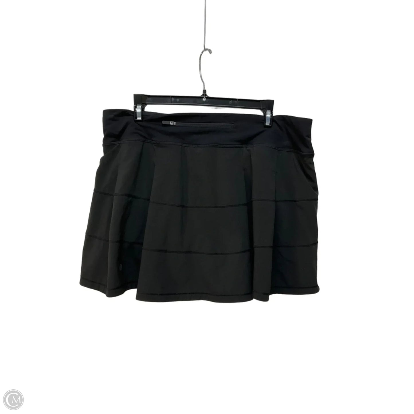 Athletic Skort By Lululemon In Black, Size: 12