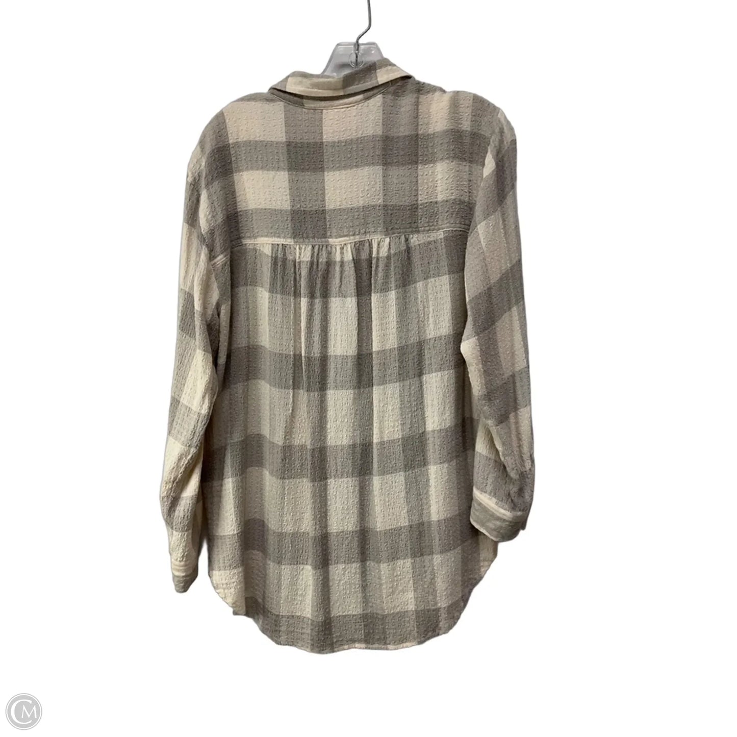 Top Long Sleeve By Pilcro In Plaid Pattern, Size: S