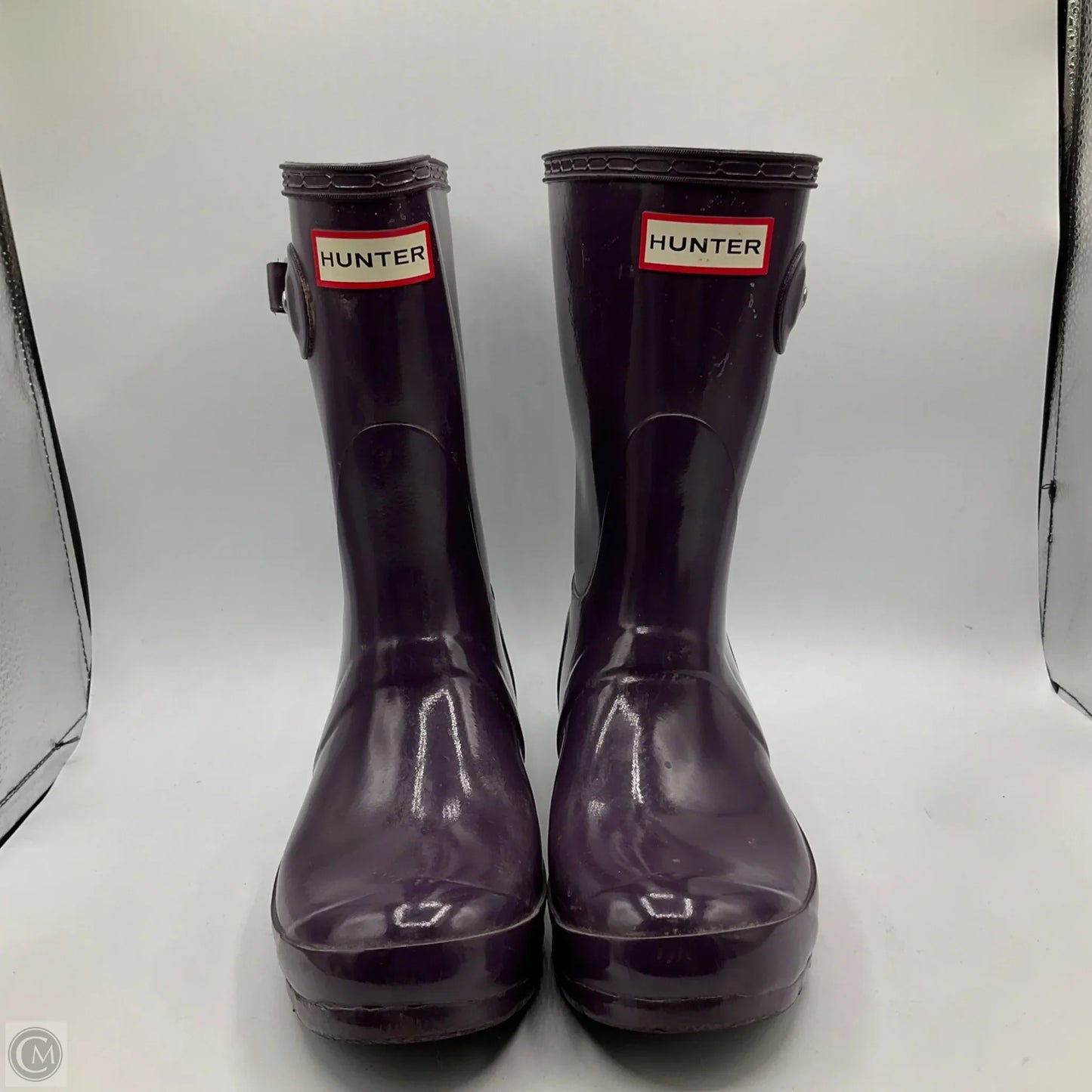 Boots Rain By Hunter In Purple, Size: 6