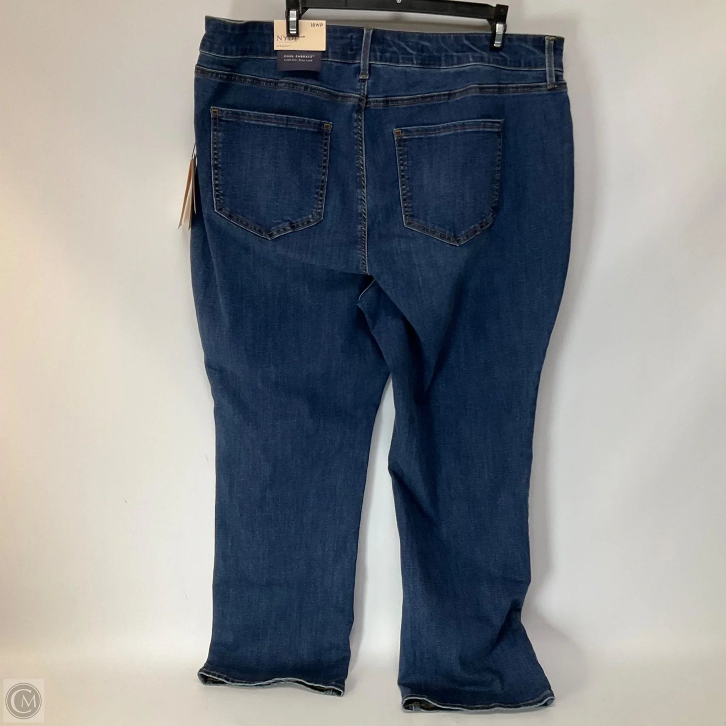 Jeans Straight By Not Your Daughters Jeans In Blue Denim, Size: 18