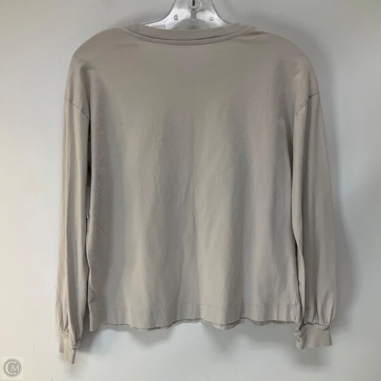 Top Long Sleeve Basic By Everlane In Beige, Size: Xs