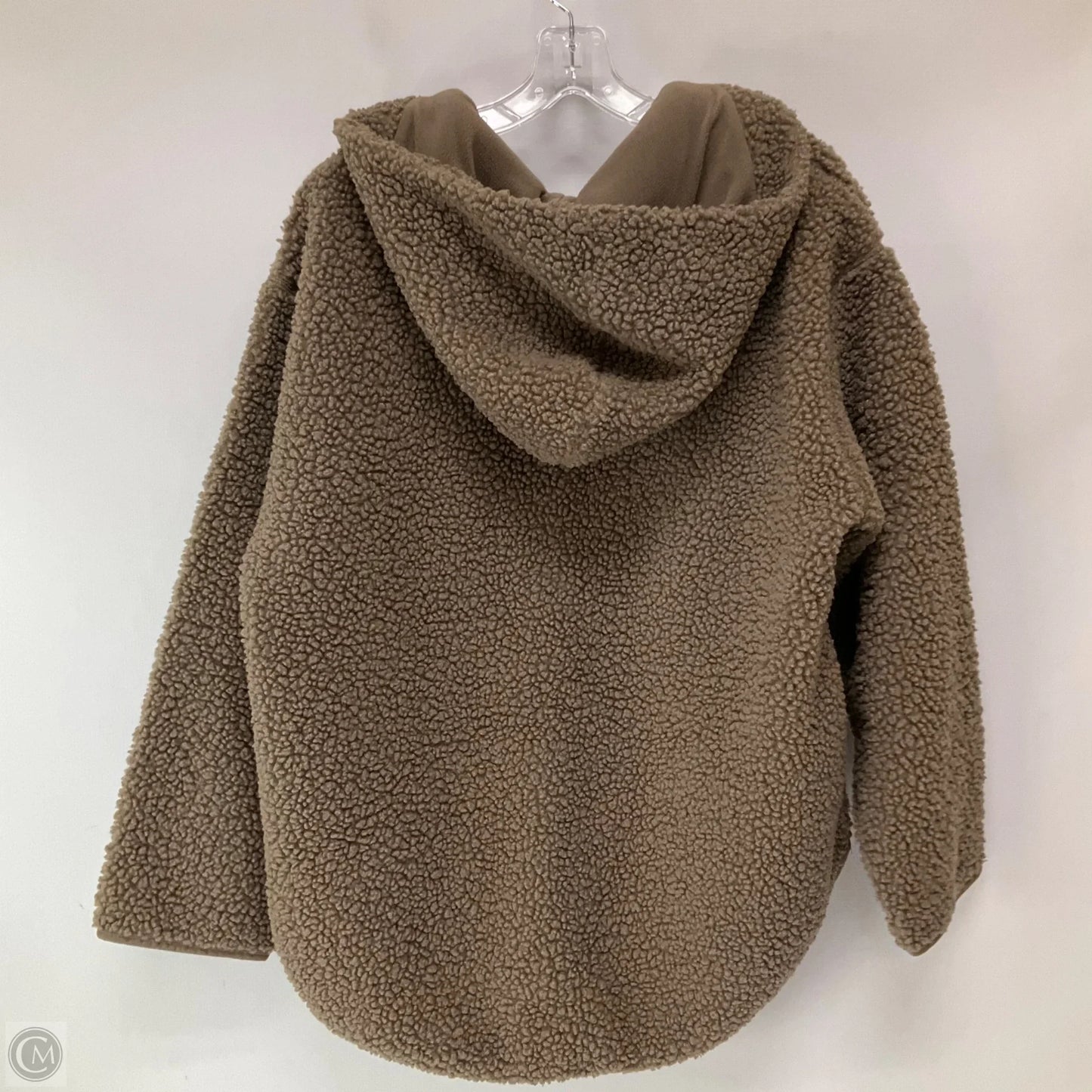 Jacket Fleece By H&m In Brown, Size: M