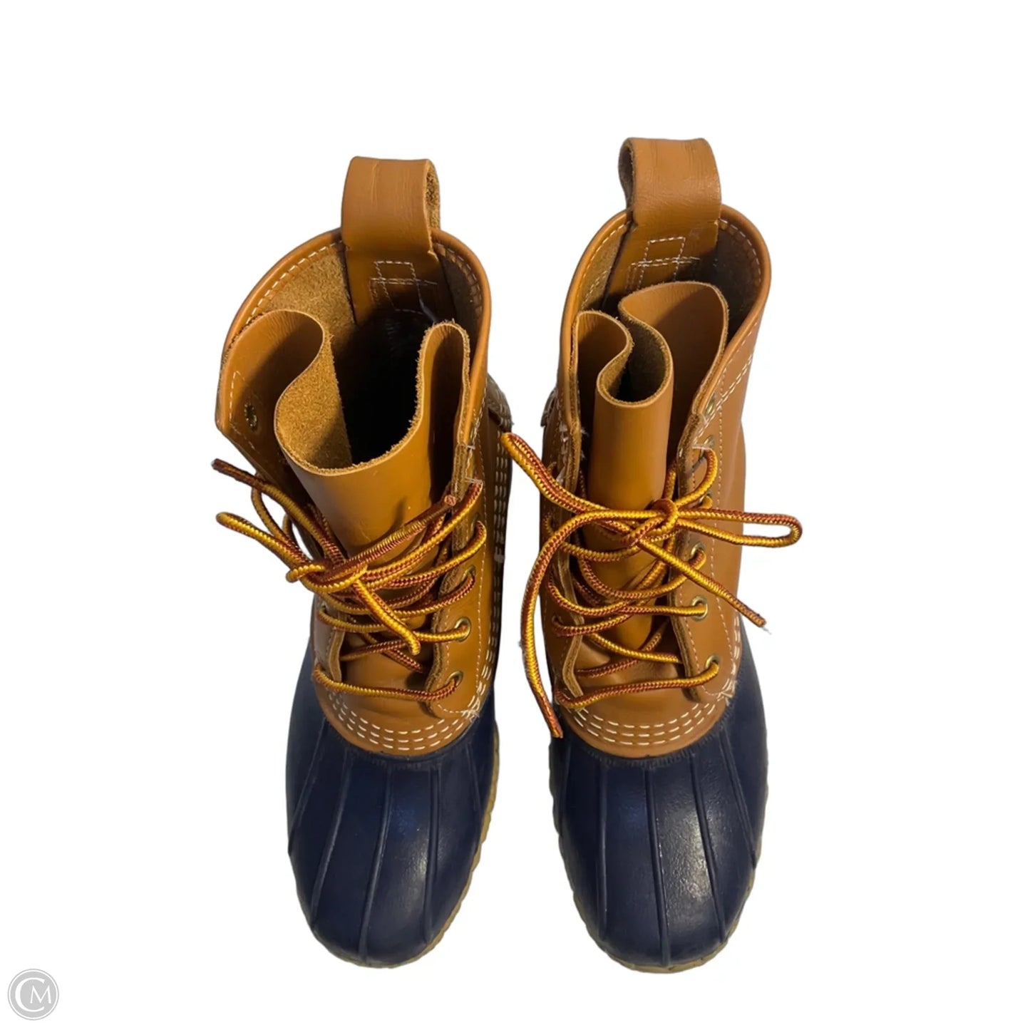 Boots Rain By L.l. Bean In Blue & Brown, Size: 7
