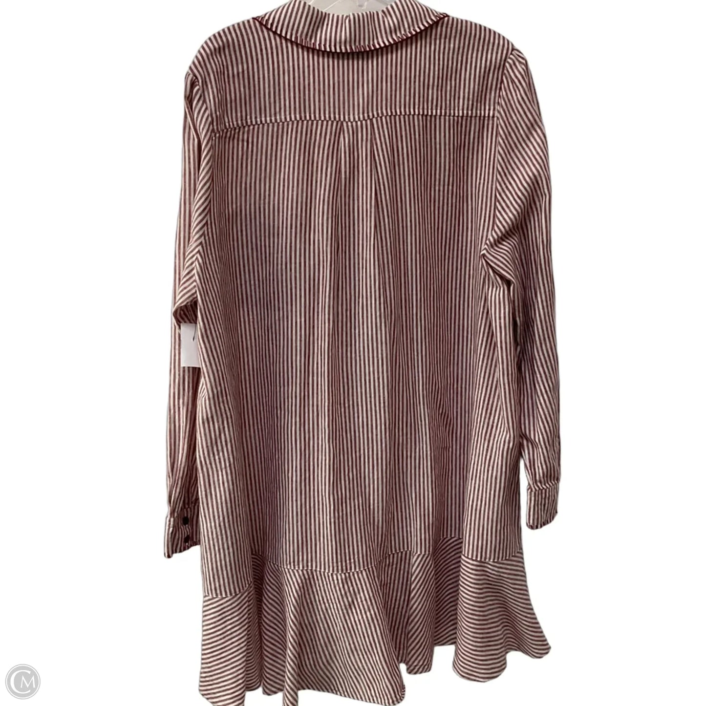 Dress Casual Midi By Tuckernuck In Striped Pattern, Size: Xxl