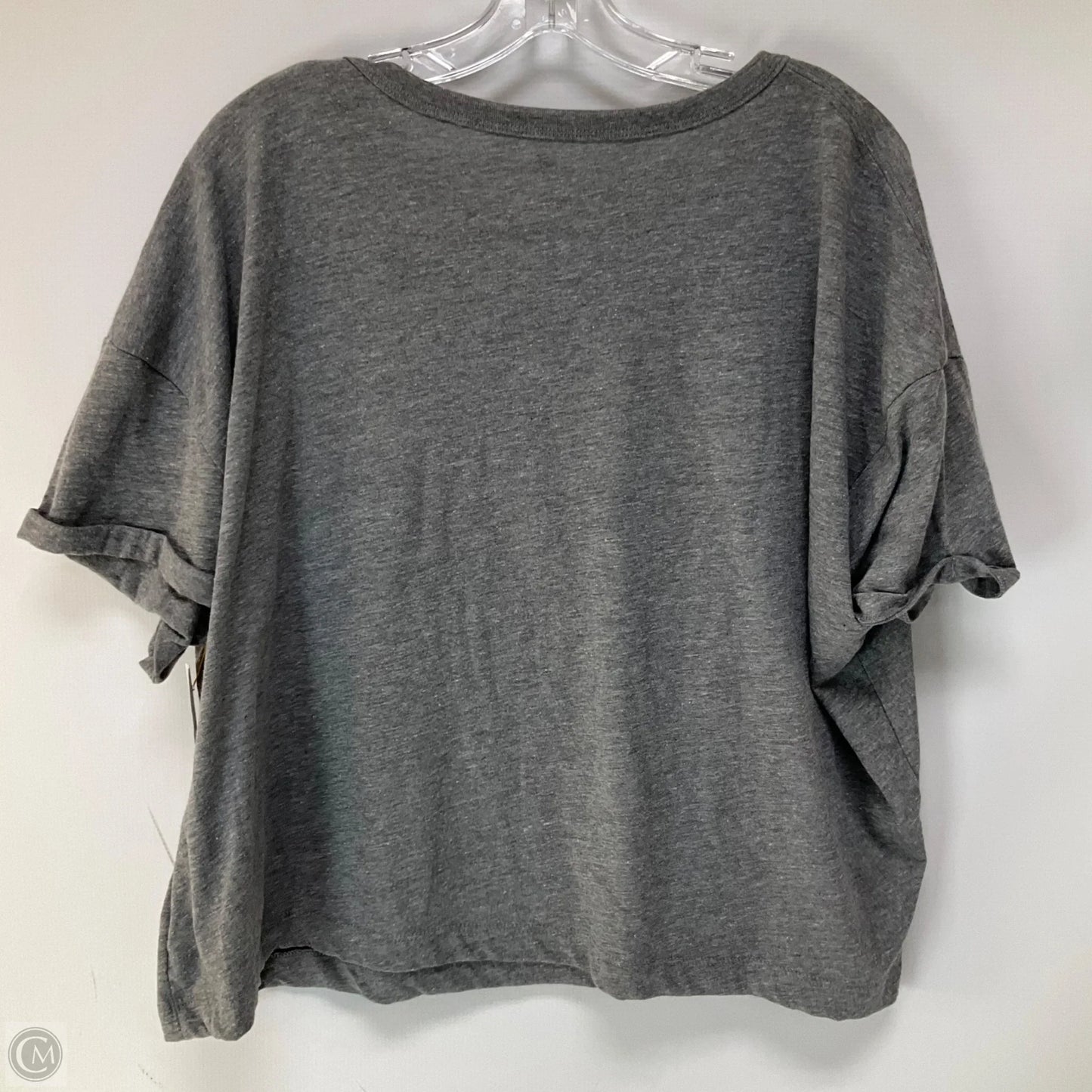 Athletic Top Short Sleeve By Fanatics In Grey, Size: 2x