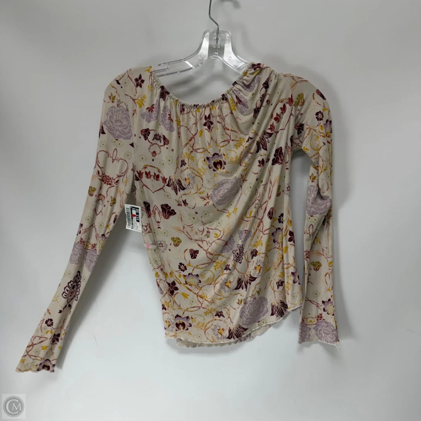 Top Long Sleeve By Free People In Floral Print, Size: M
