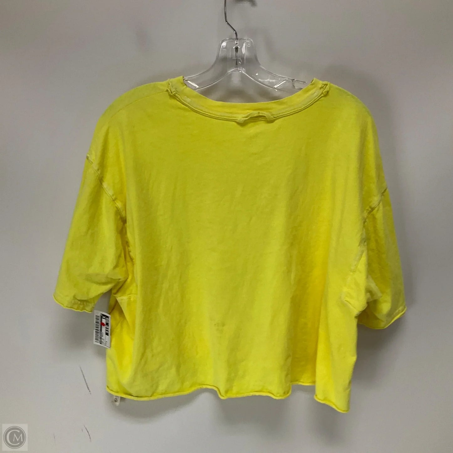 Top Short Sleeve Basic By Free People In Yellow, Size: S