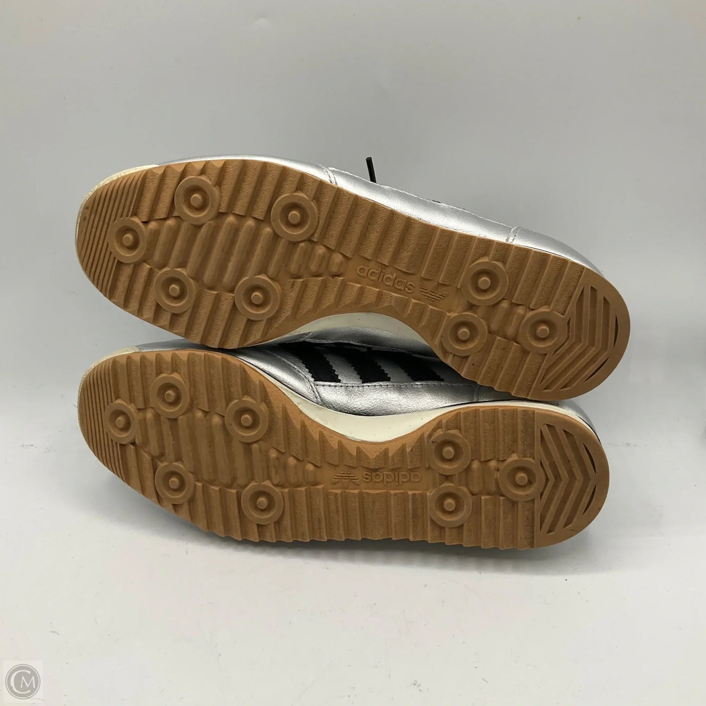 Shoes Sneakers By Adidas In Silver, Size: 7.5