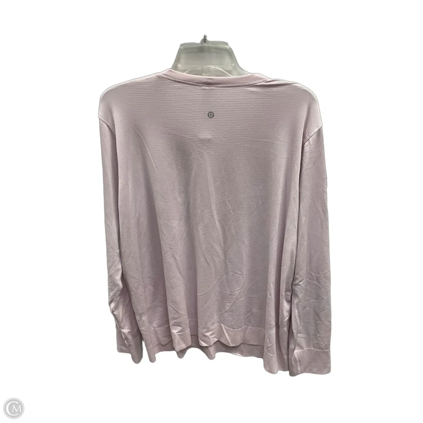 Athletic Top Long Sleeve Crewneck By Lululemon In Pink, Size: 16