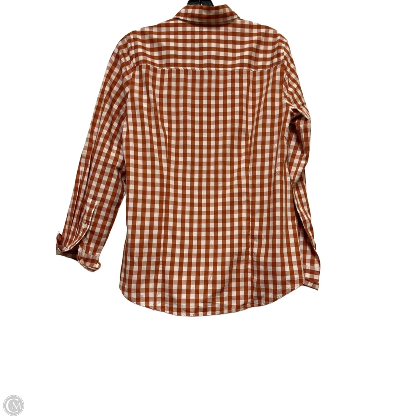 Top Long Sleeve By J. Crew In Plaid Pattern, Size: S