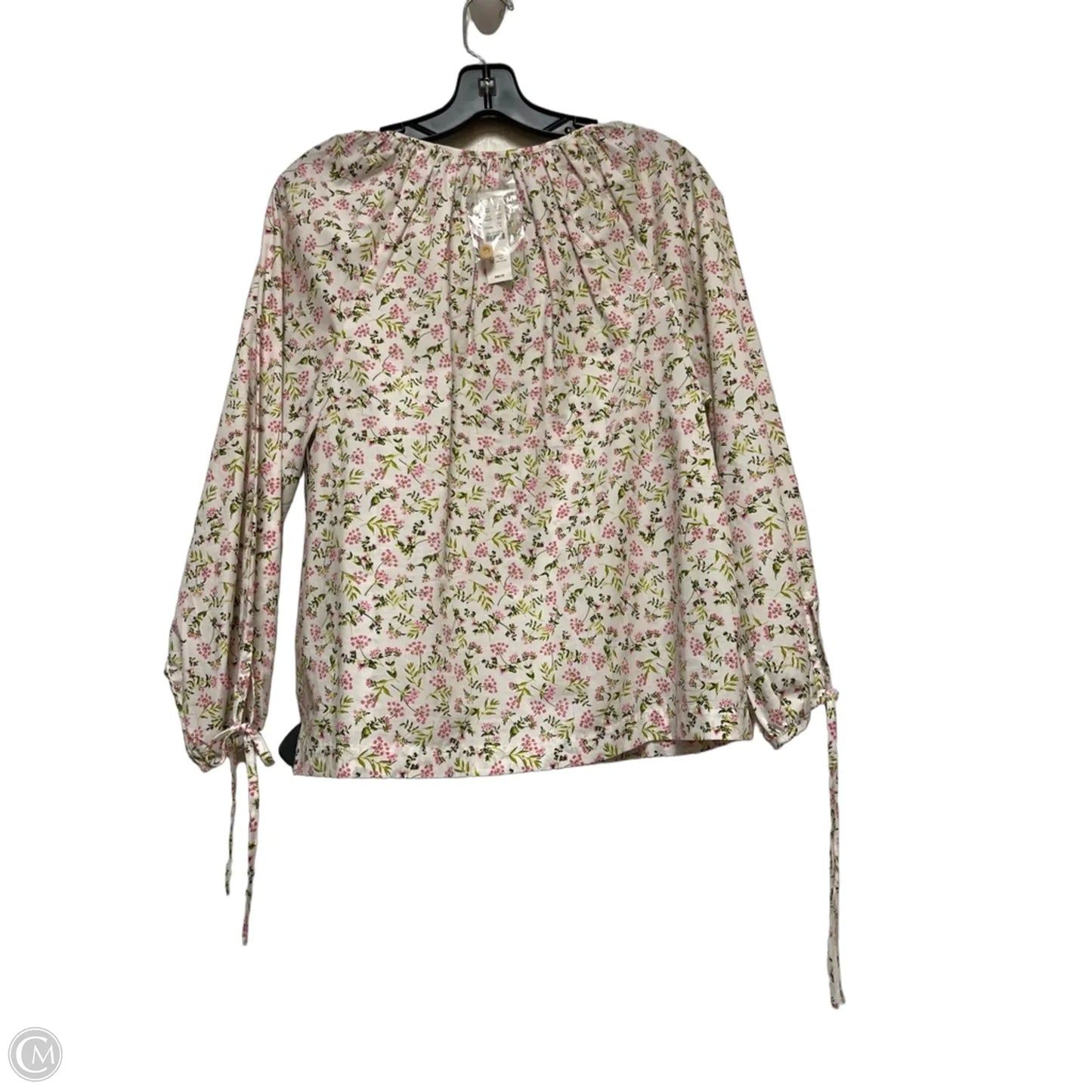 Top Long Sleeve By J. Crew In Floral Print, Size: M