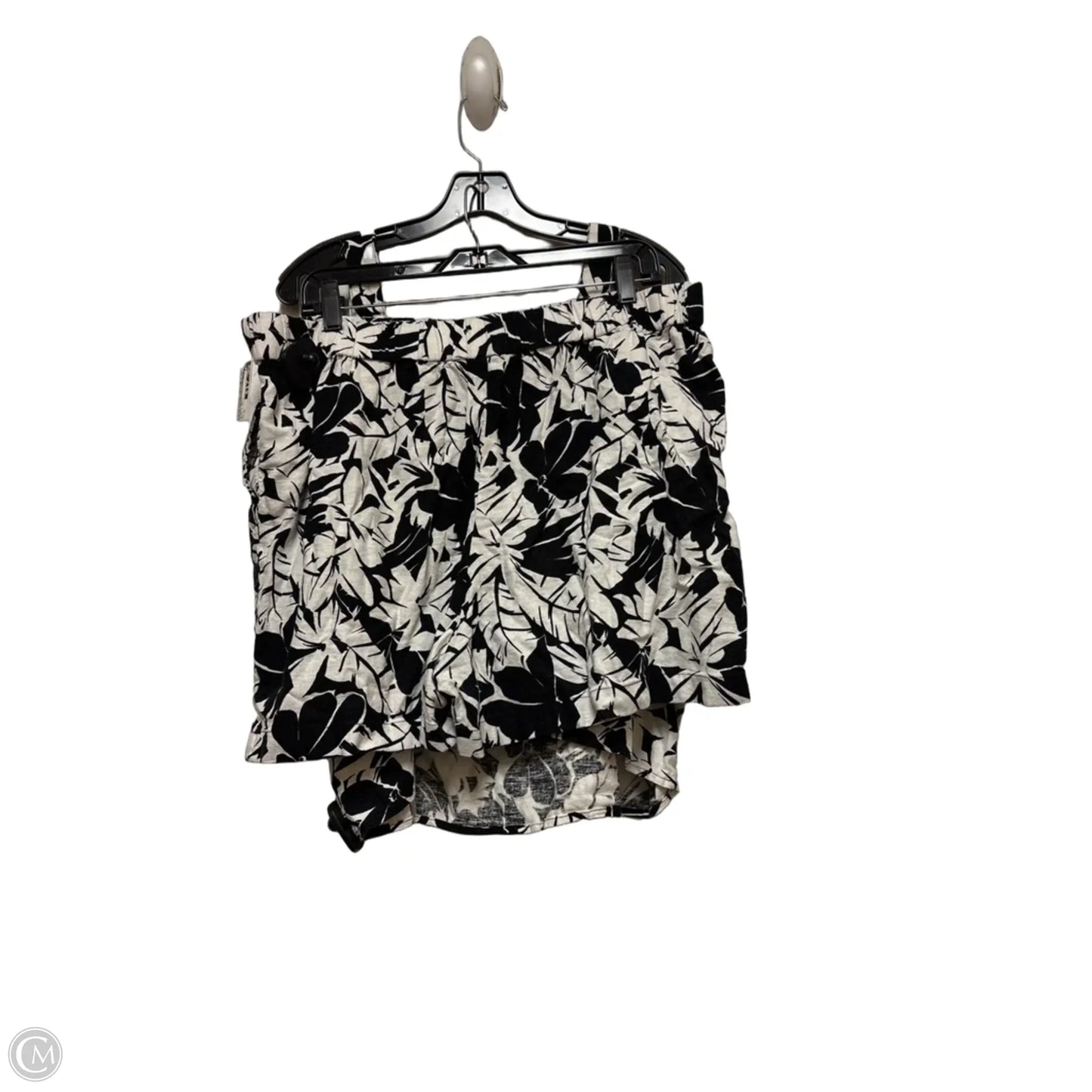 Shorts Set By Michael By Michael Kors In Black & White, Size: Xl