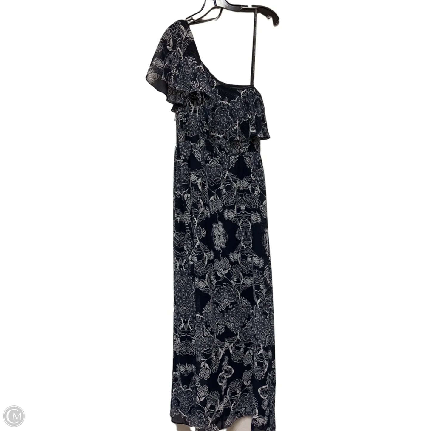 Dress Casual Maxi By Vince Camuto In Blue & White, Size: M