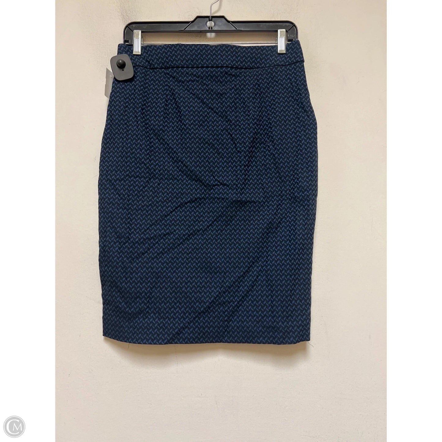 Skirt Midi By Elle In Black & Blue, Size: 6