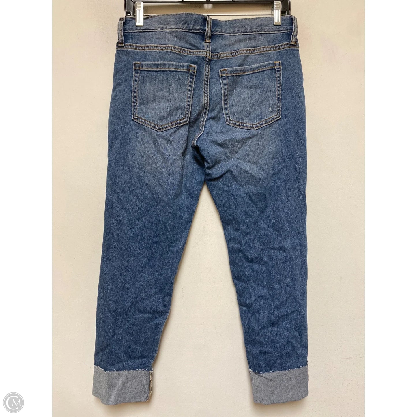 Jeans Straight By Banana Republic In Blue Denim, Size: 2