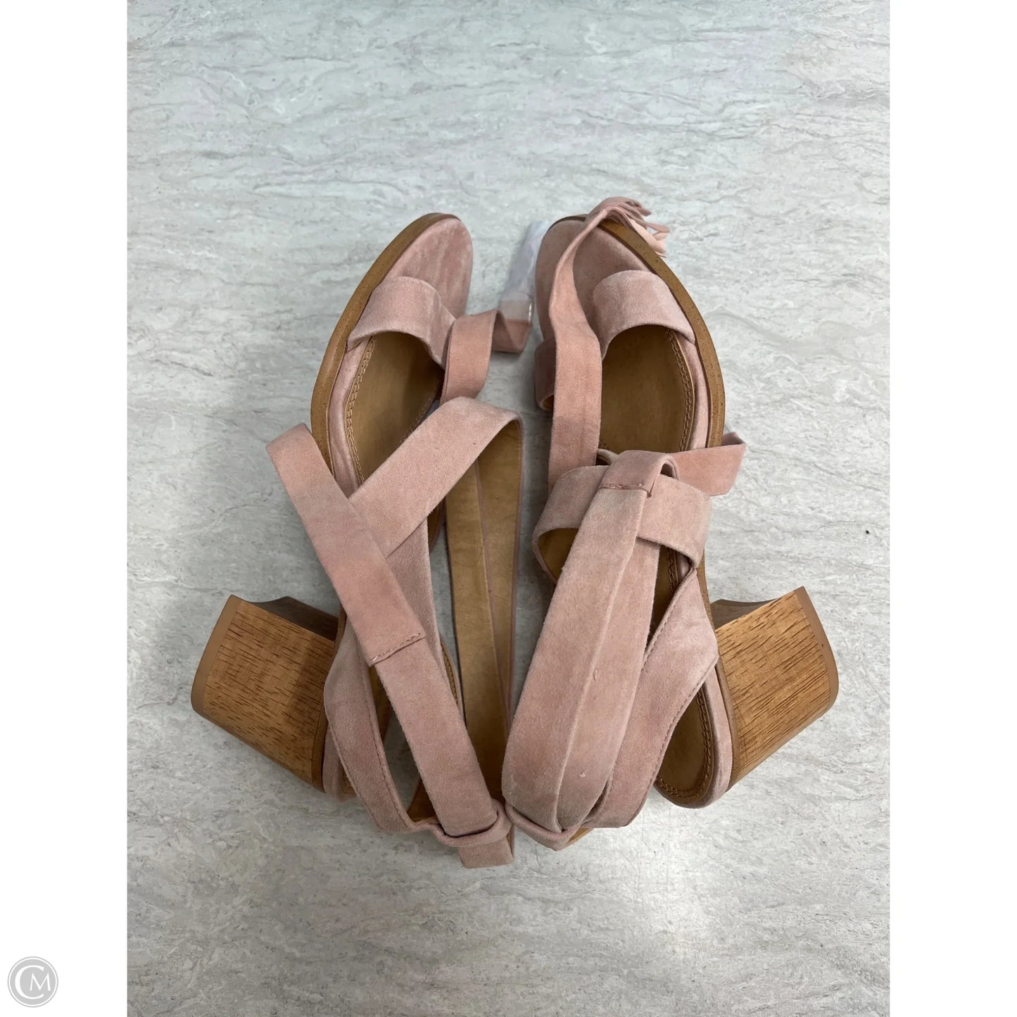 Sandals Heels Block By Splendid In Pink, Size: 7.5