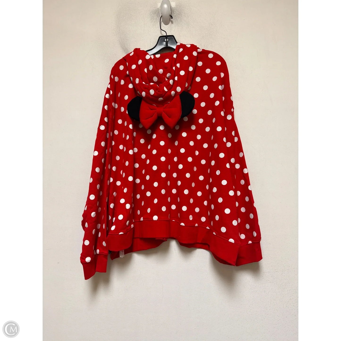 Sweatshirt Hoodie By Disney In Polkadot Pattern, Size: 3x