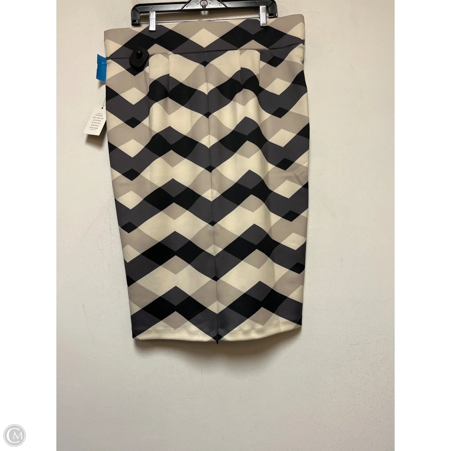 Skirt Midi By Eloquii In Black & Tan, Size: 16