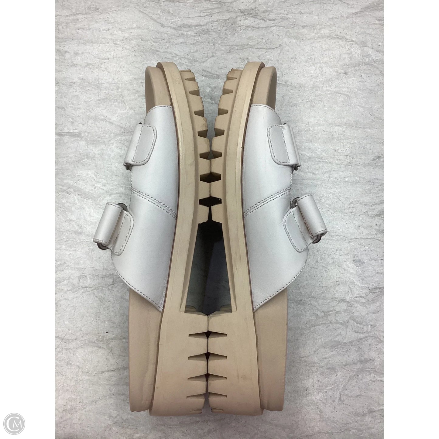 Sandals Flats By Sam Edelman In Tan & White, Size: 11