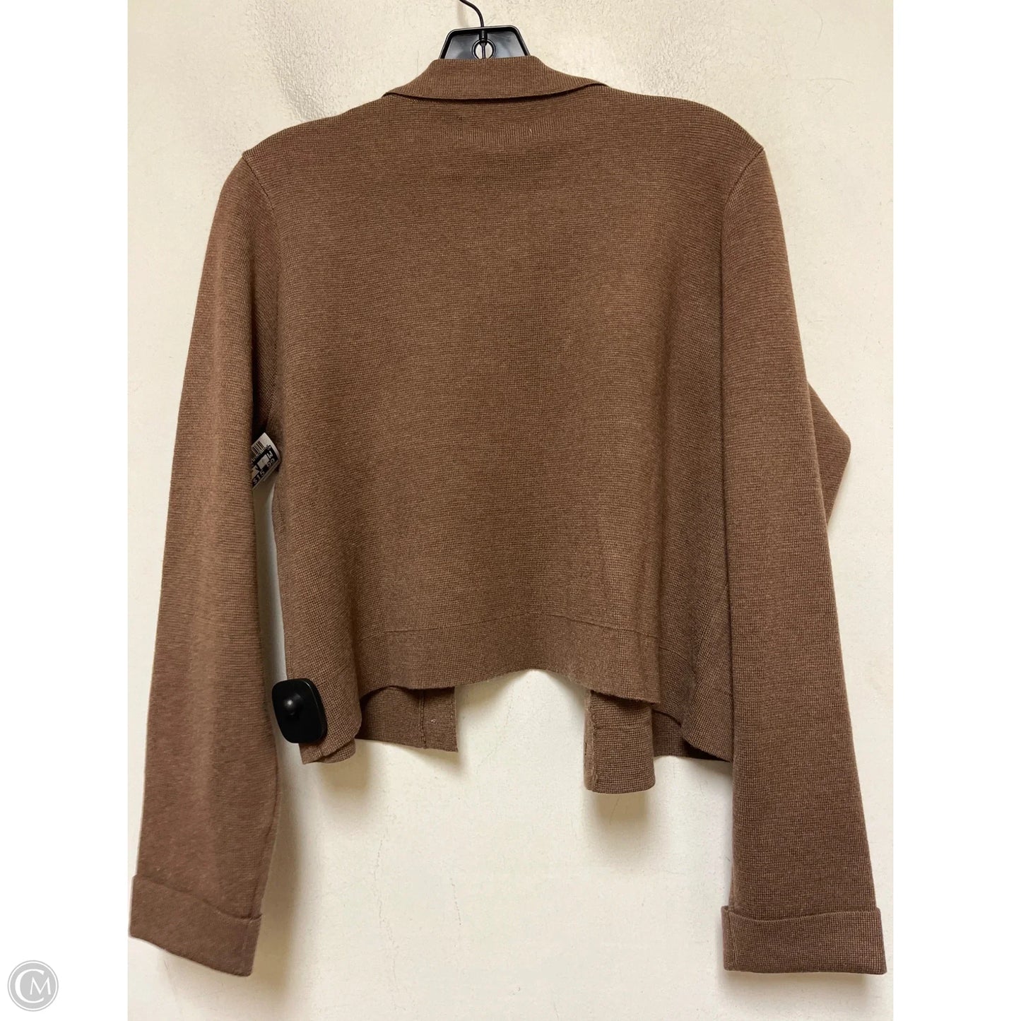 Sweater Cardigan By Clothes Mentor In Brown, Size: M