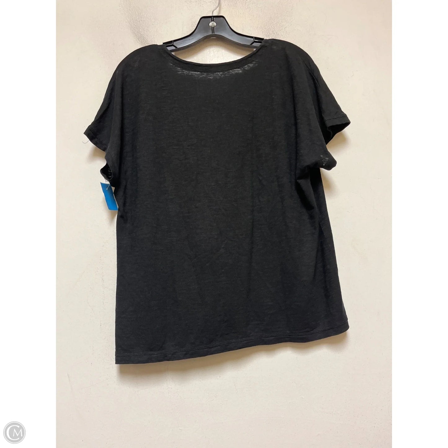 Top Short Sleeve By Eileen Fisher In Black, Size: M