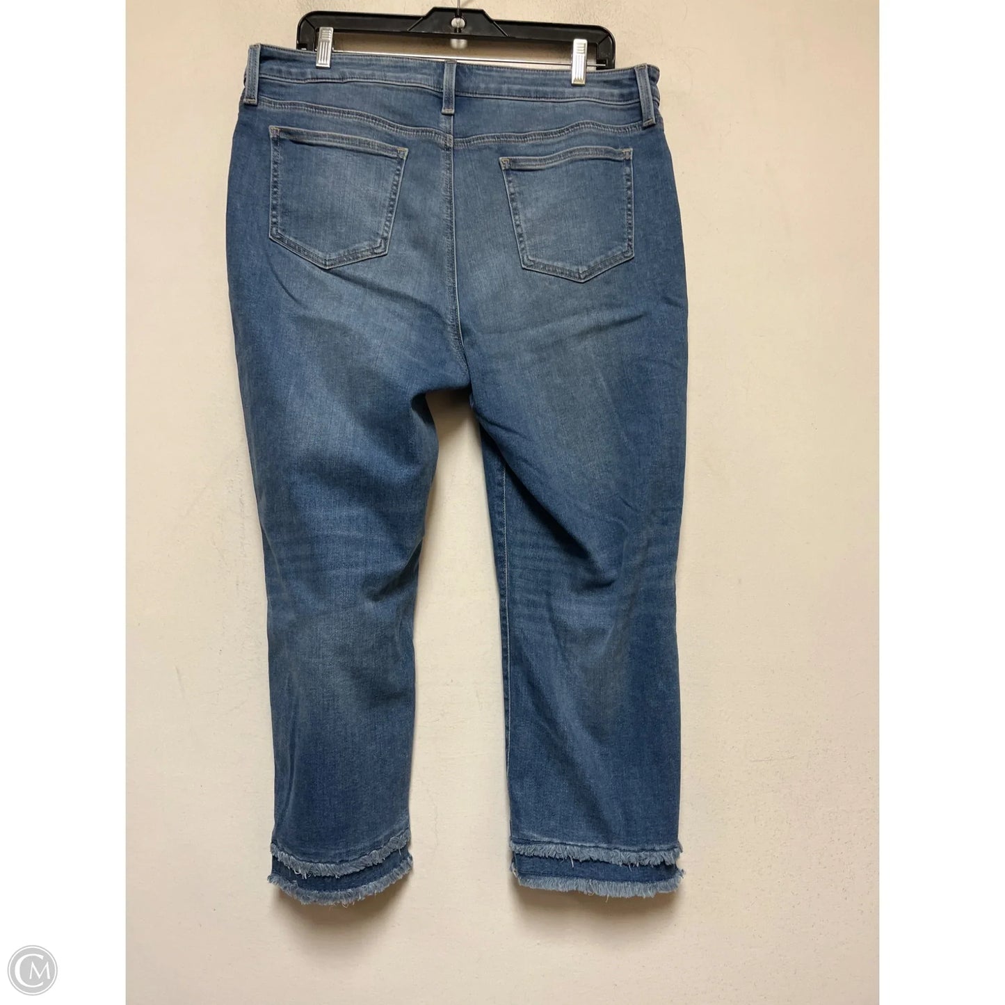 Jeans Straight By Chicos In Blue Denim, Size: 14
