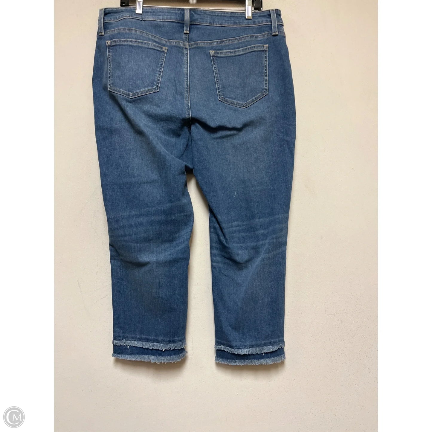 Jeans Straight By Chicos In Blue Denim, Size: 14