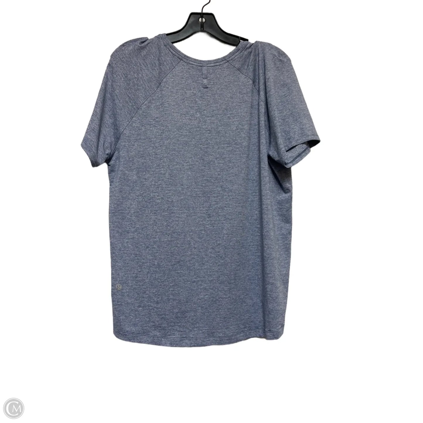 Athletic Top Short Sleeve By Lululemon In Blue, Size: L
