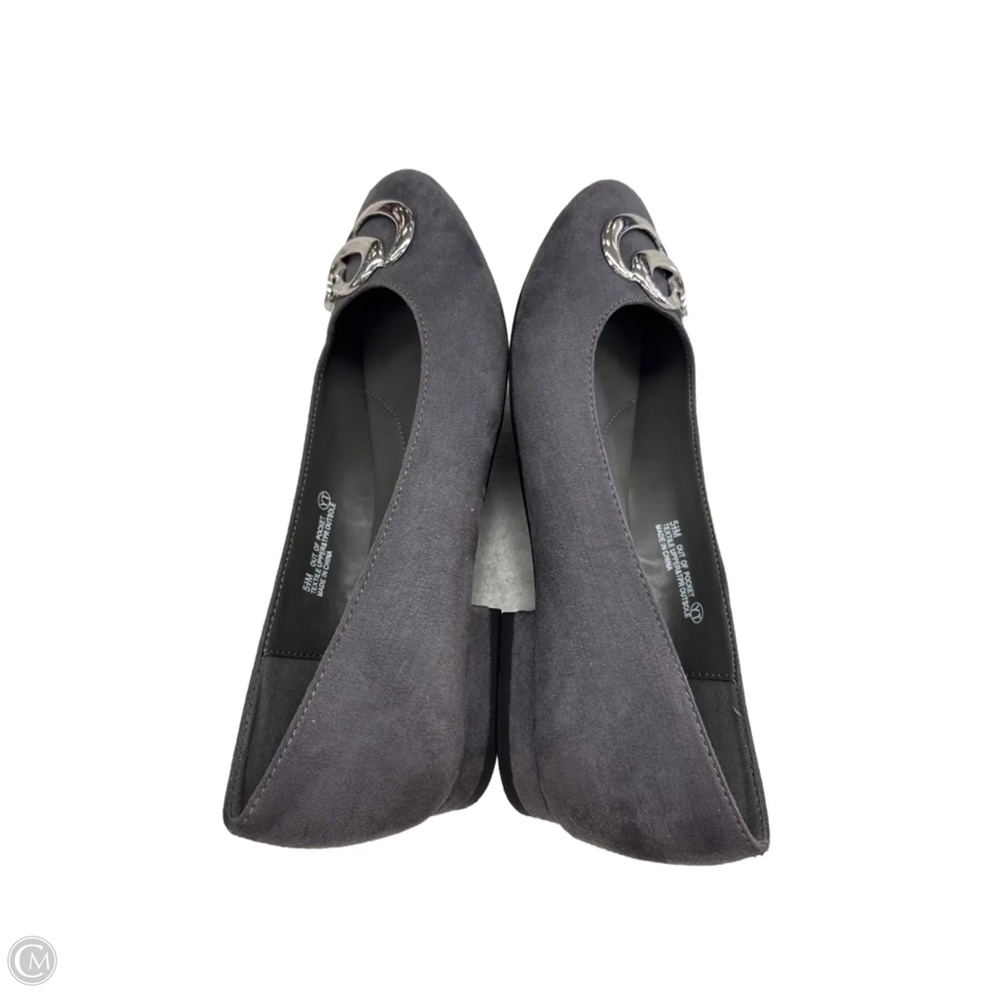 Shoes Flats By Aerosoles In Grey, Size: 5.5