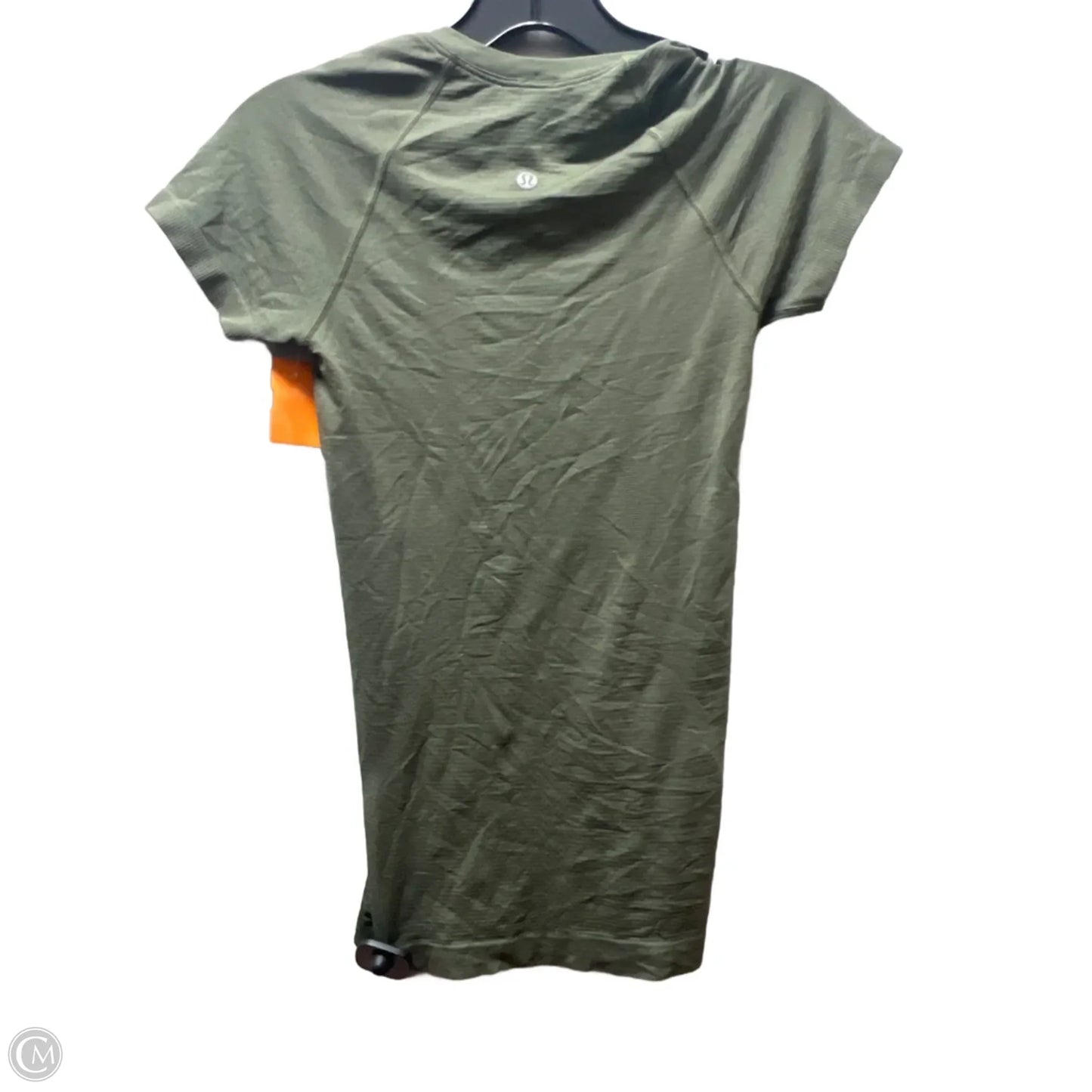 Athletic Top Short Sleeve By Lululemon In Green, Size: Xs