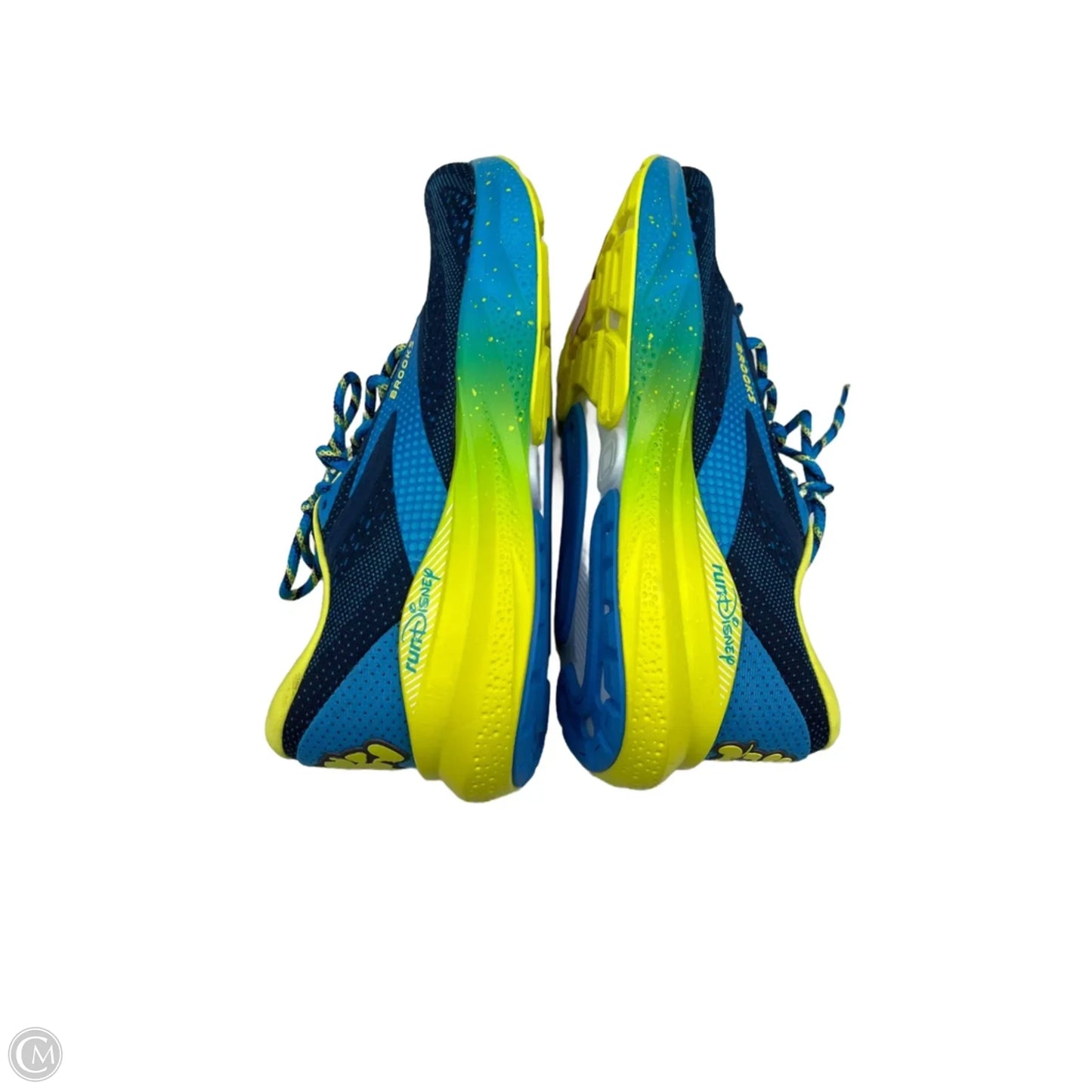 Shoes Athletic By Brooks In Blue & Yellow, Size: 8