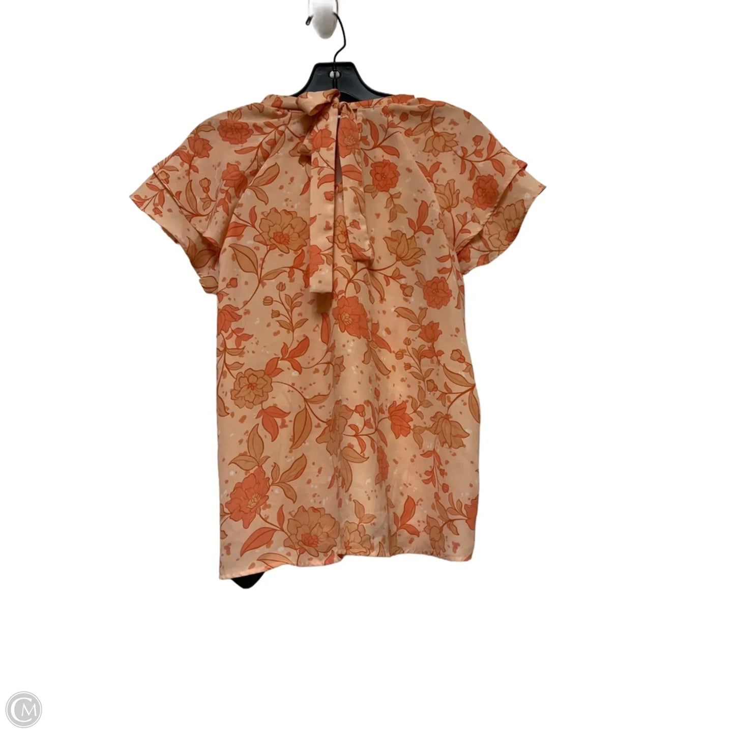 Top Short Sleeve By Pleione In Orange, Size: S