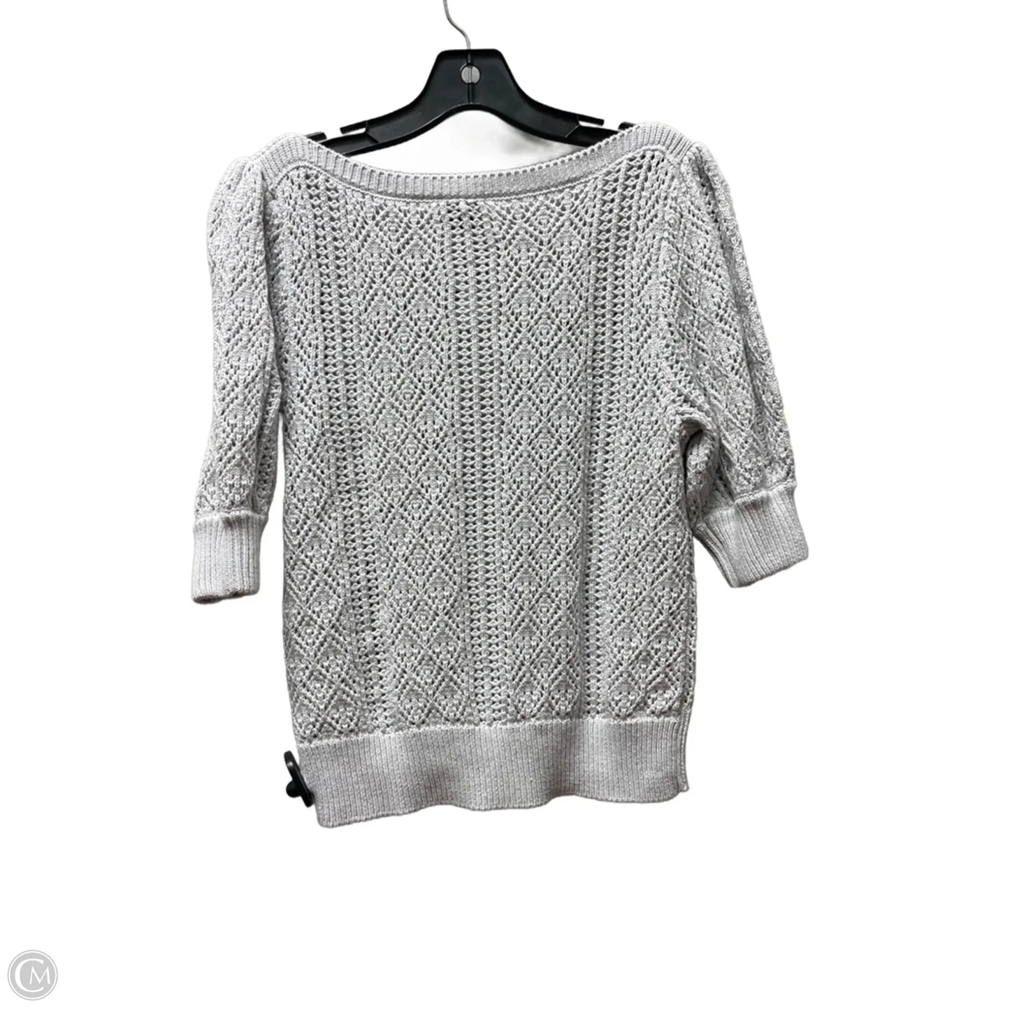 Sweater Short Sleeve By Elie Tahari In Grey, Size: S