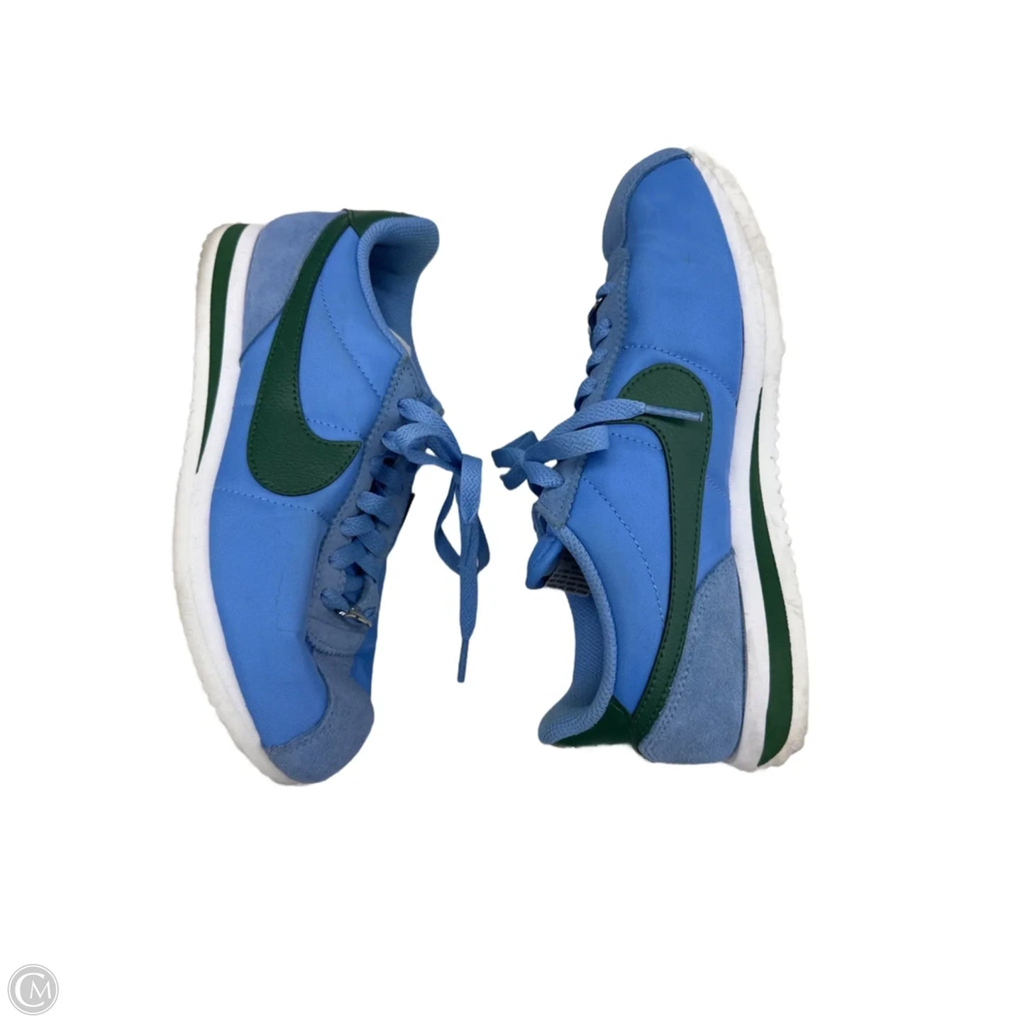 Shoes Sneakers By Nike In Blue & Green, Size: 7