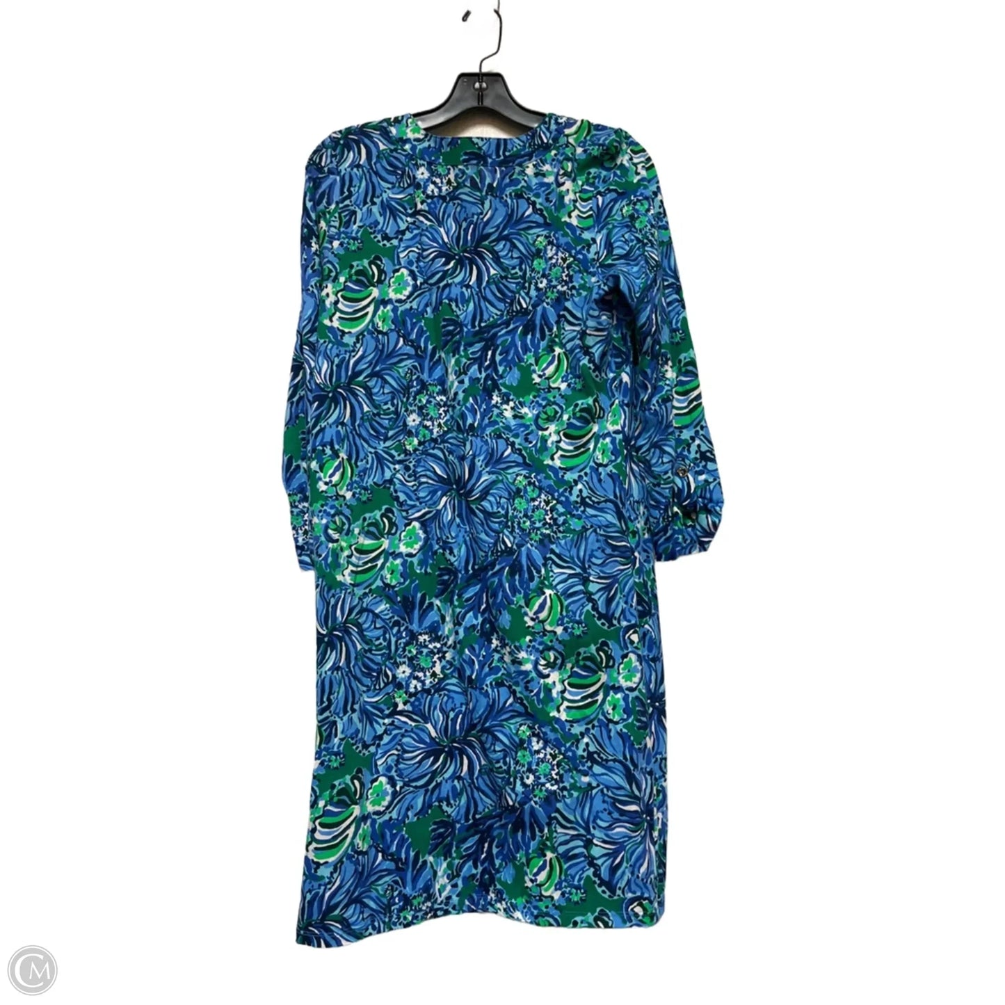 Dress Designer By Lilly Pulitzer In Blue & Green, Size: M
