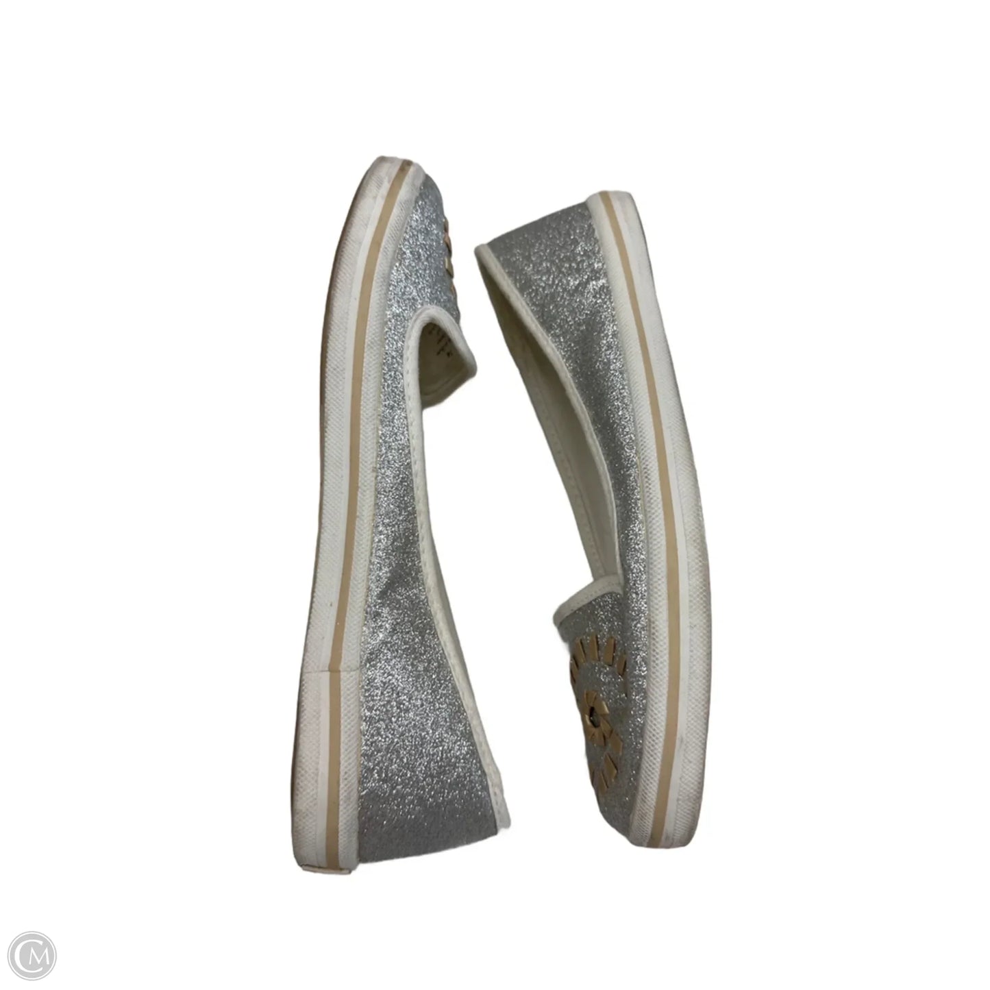 Shoes Flats By Jack Rogers In Cream & Silver, Size: 7