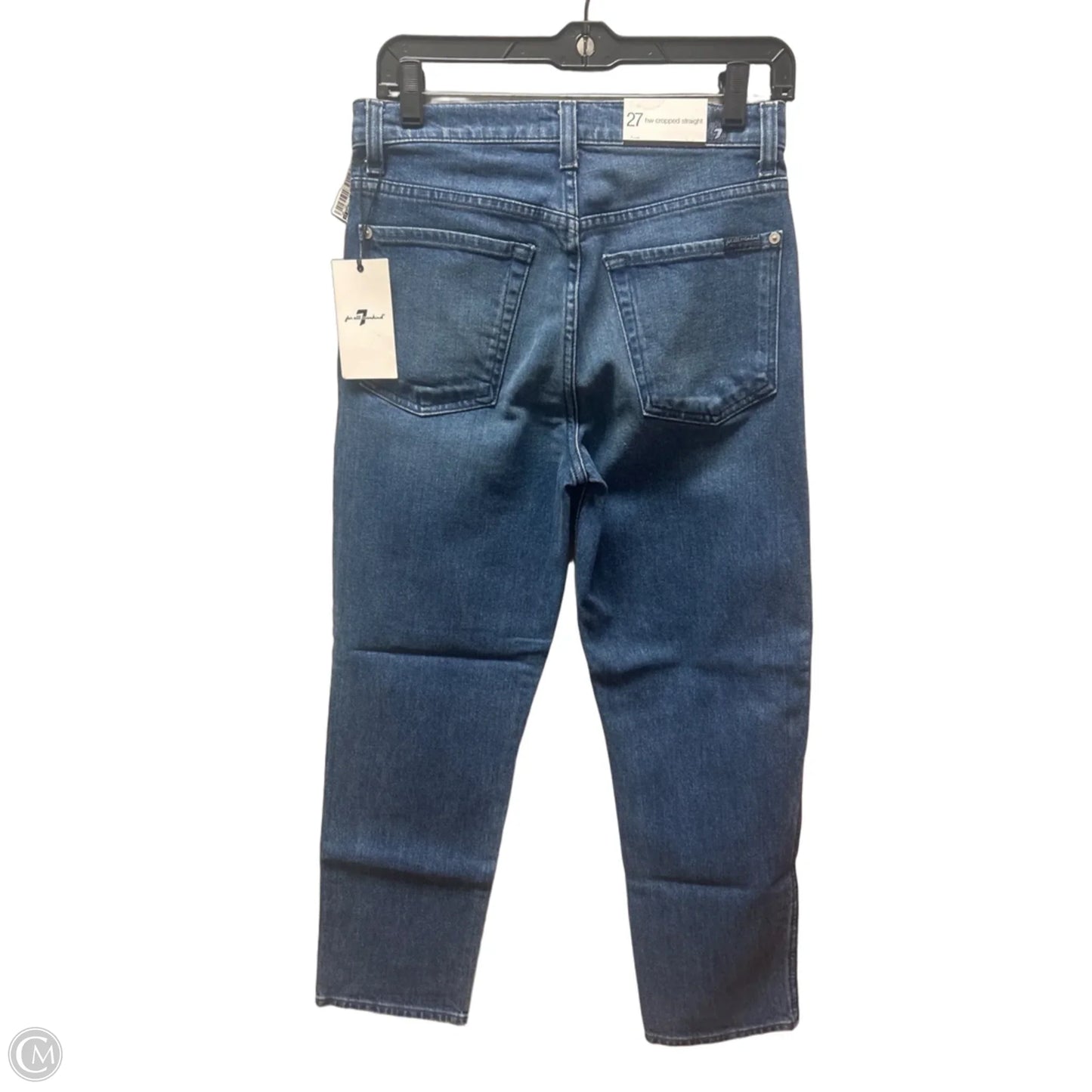 Jeans Straight By 7 For All Mankind In Blue Denim, Size: 4