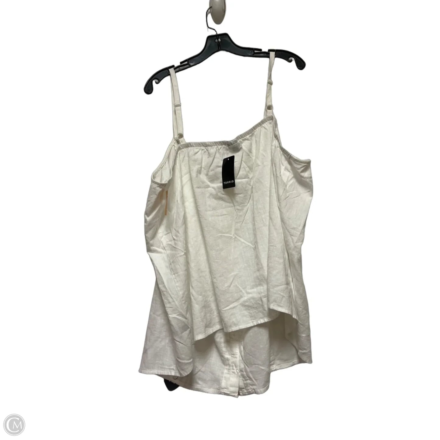 Top Sleeveless By Torrid In White, Size: 3x