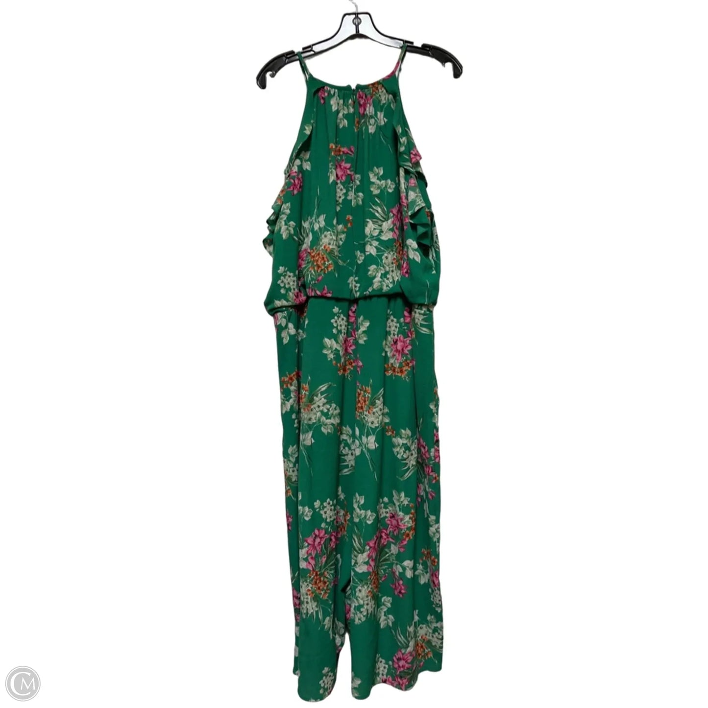 Jumpsuit By London Times In Floral Print, Size: 2x