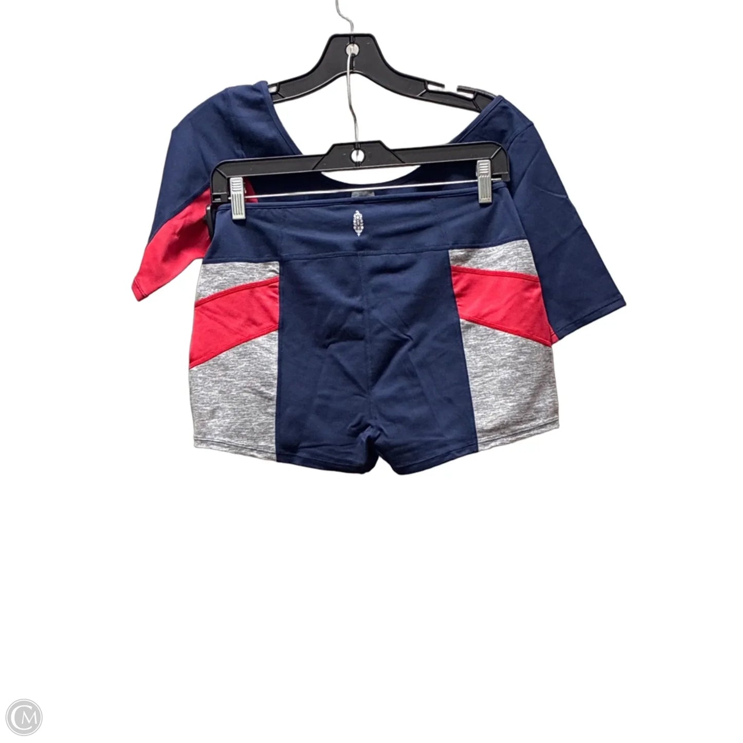 Athletic Shorts 2pc By Free People In Blue & Red, Size: M