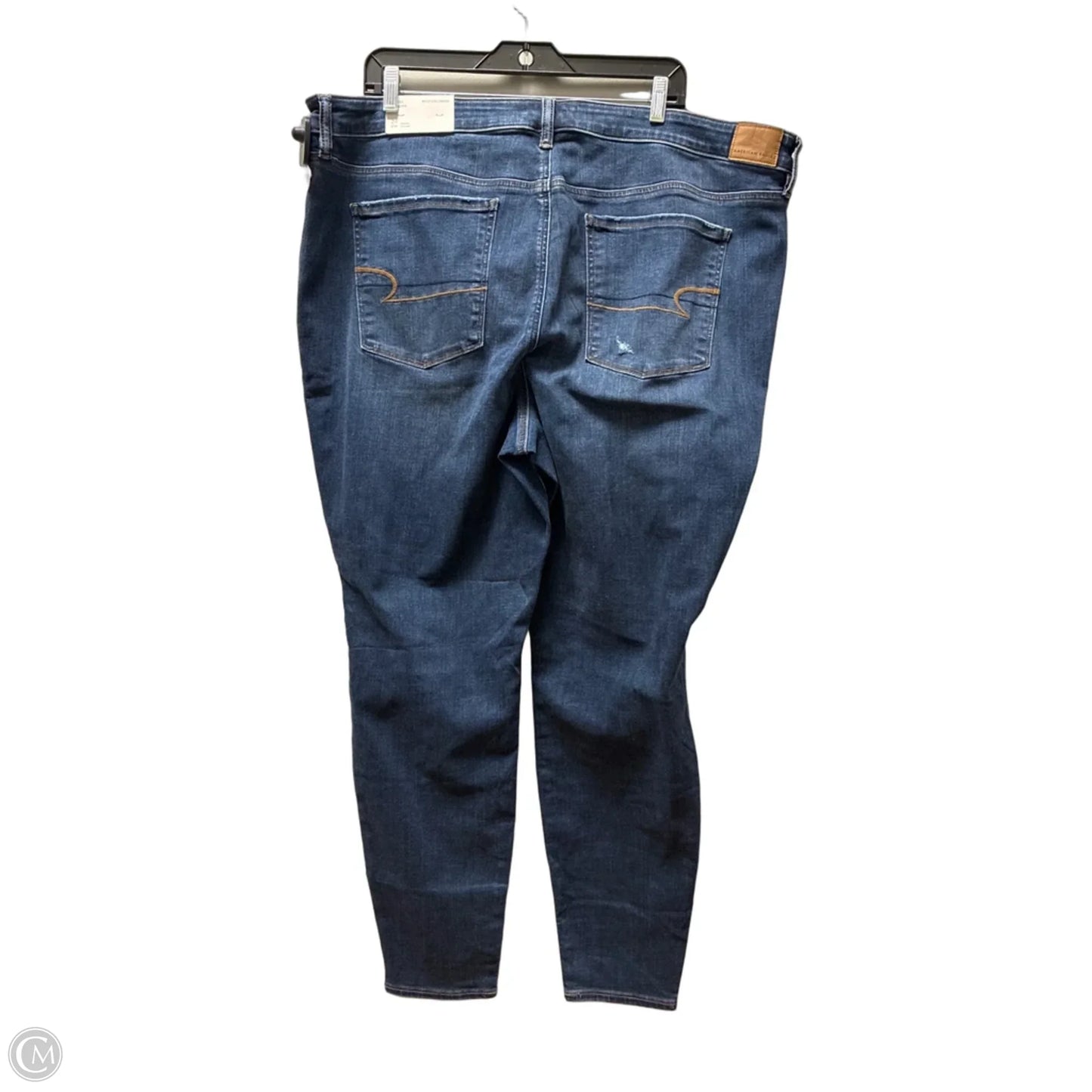 Jeans Skinny By American Eagle In Blue Denim, Size: 24